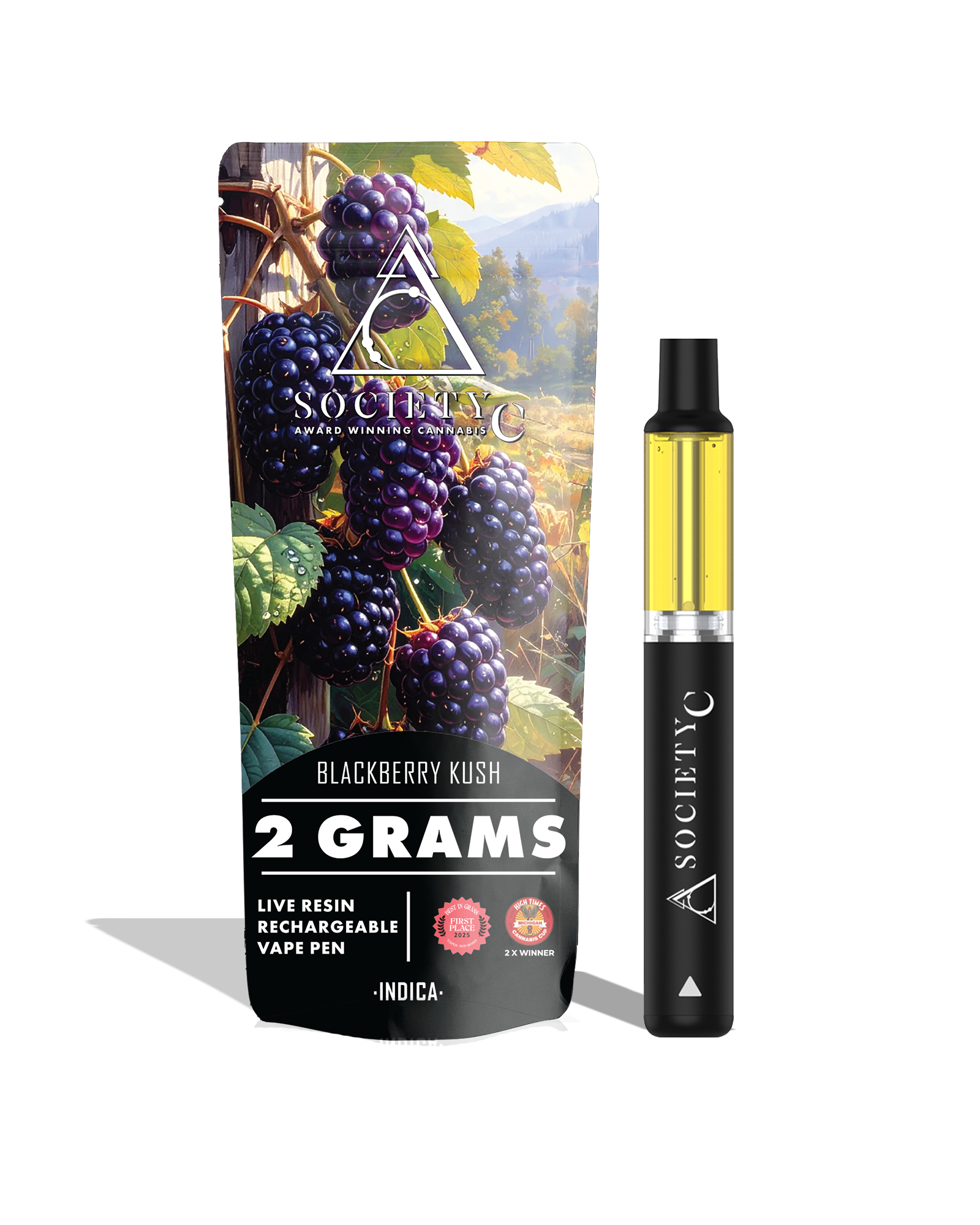 Blackberry Kush Live Resin Disposable Cart 2g, 1 of 1