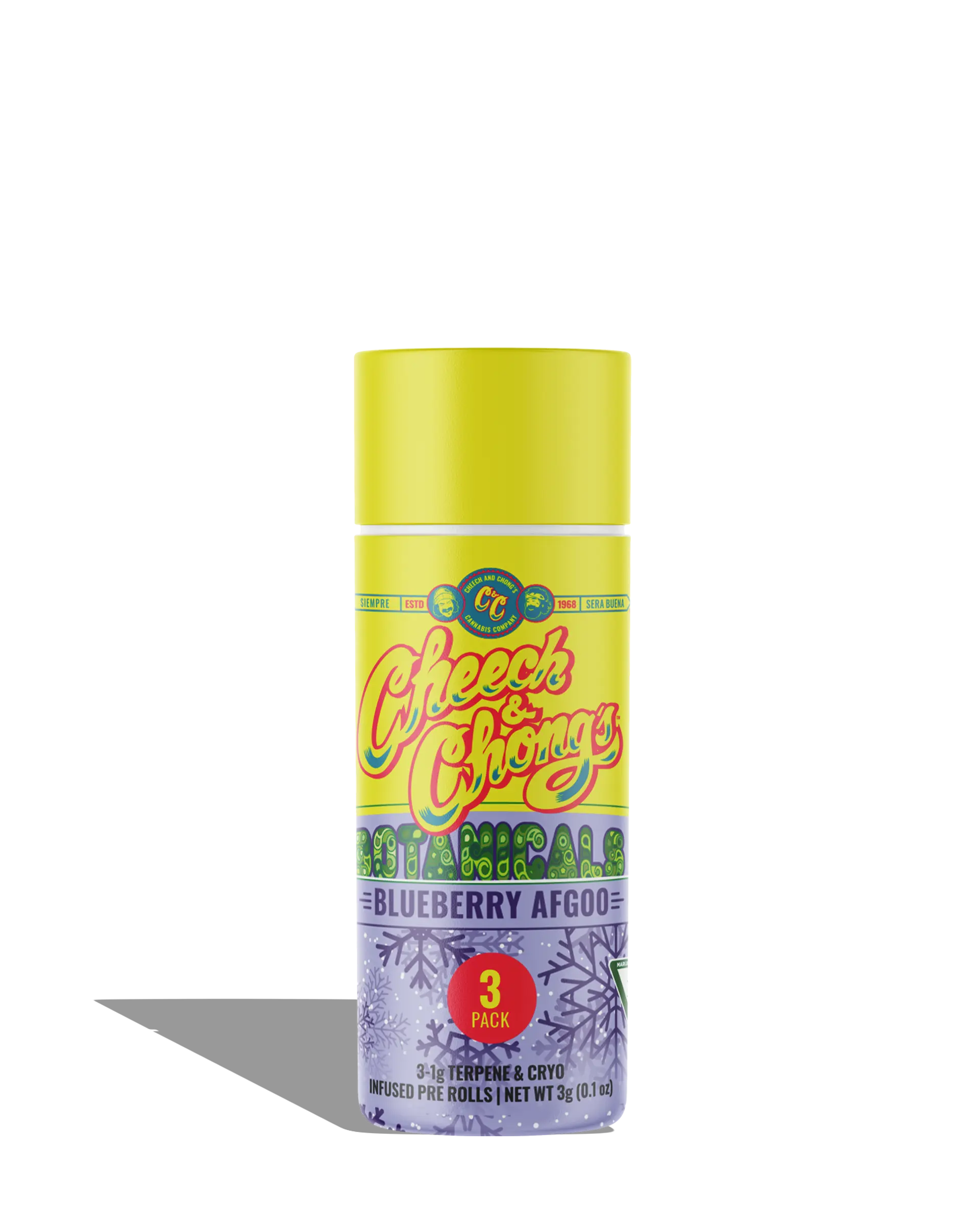 Blueberry Afgoo Cryos Infused Preroll 3-pack