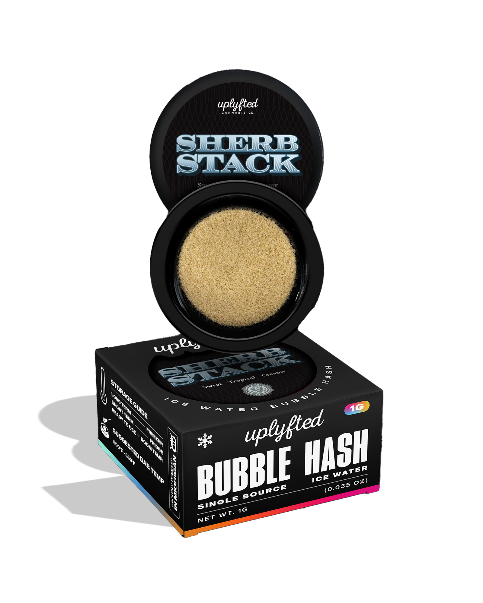 Sherbstack Bubble Hash 1g, 1 of 1