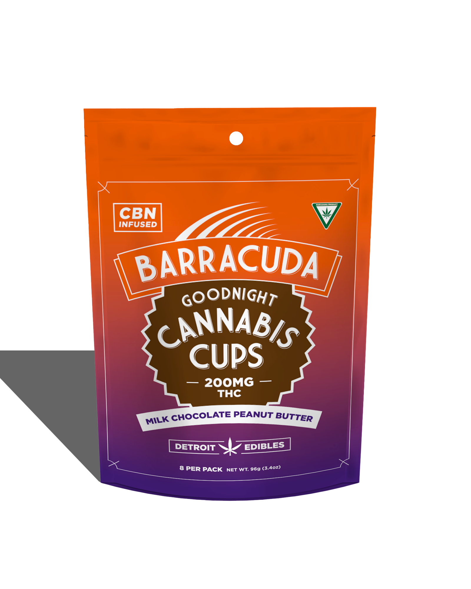 Barracuda Milk Chocolate Goodnight Peanut Butter Cup 8x25mg, 1 of 1