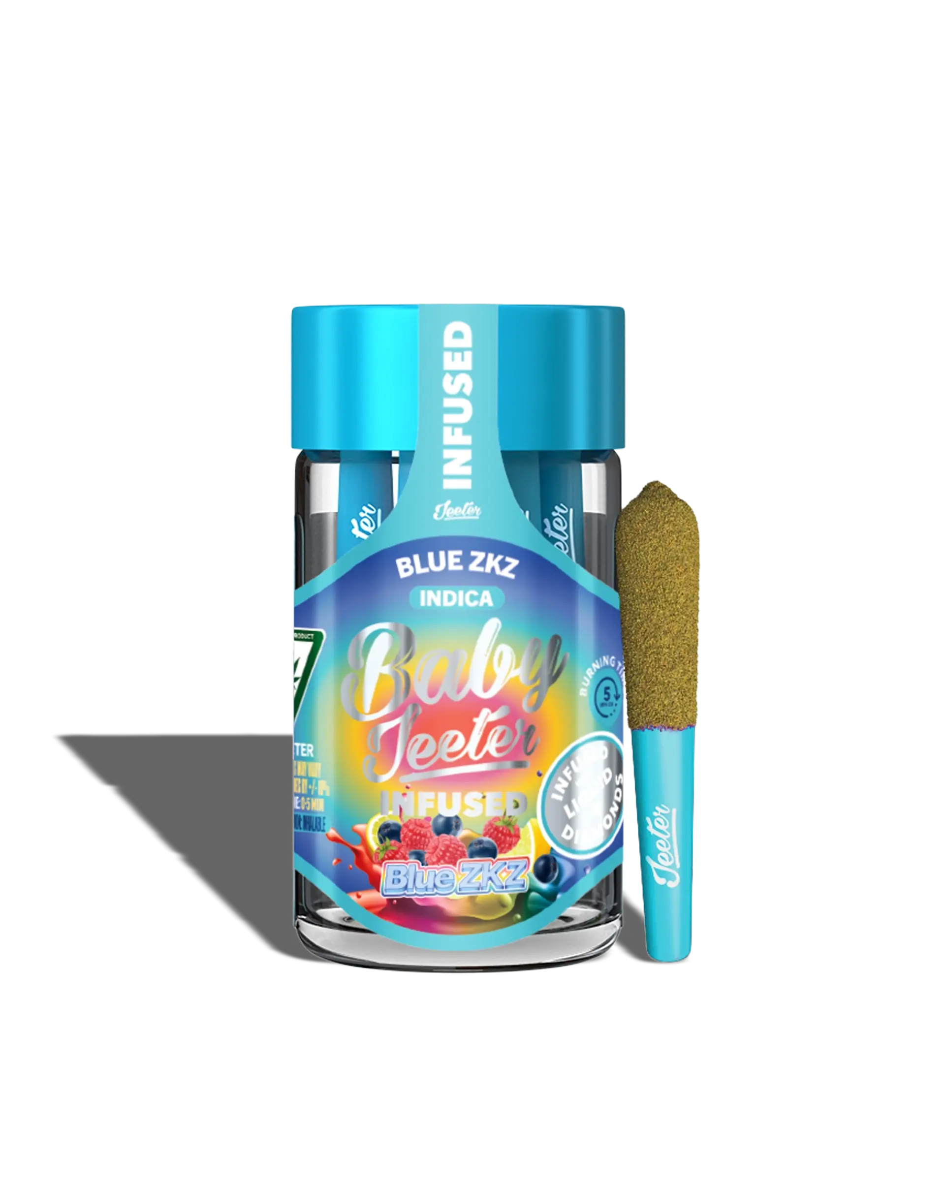 Baby Jeeter Blue ZKZ Infused Preroll 5-pack
