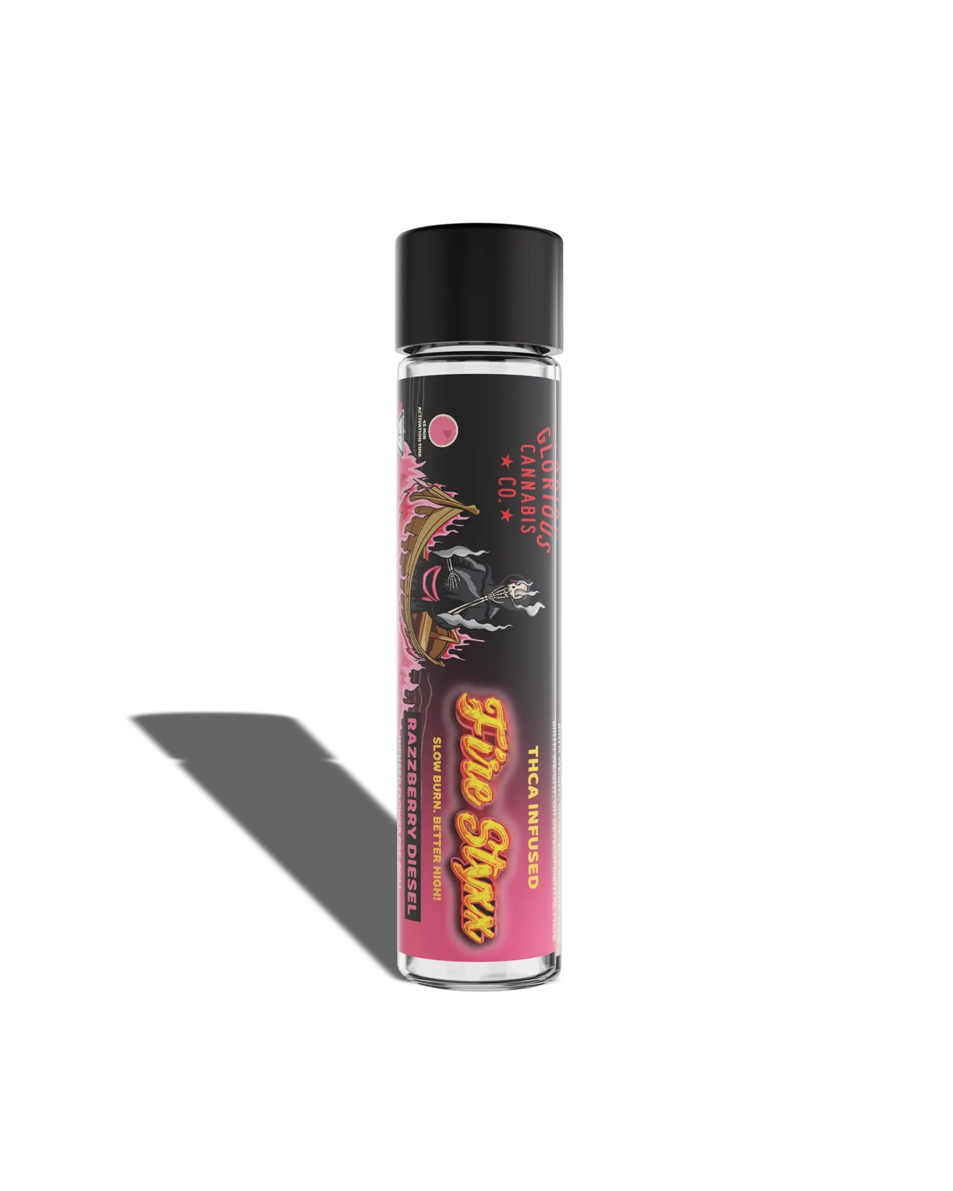 Razzberry Diesel Fire Styxx THCA Infused Preroll 1g
