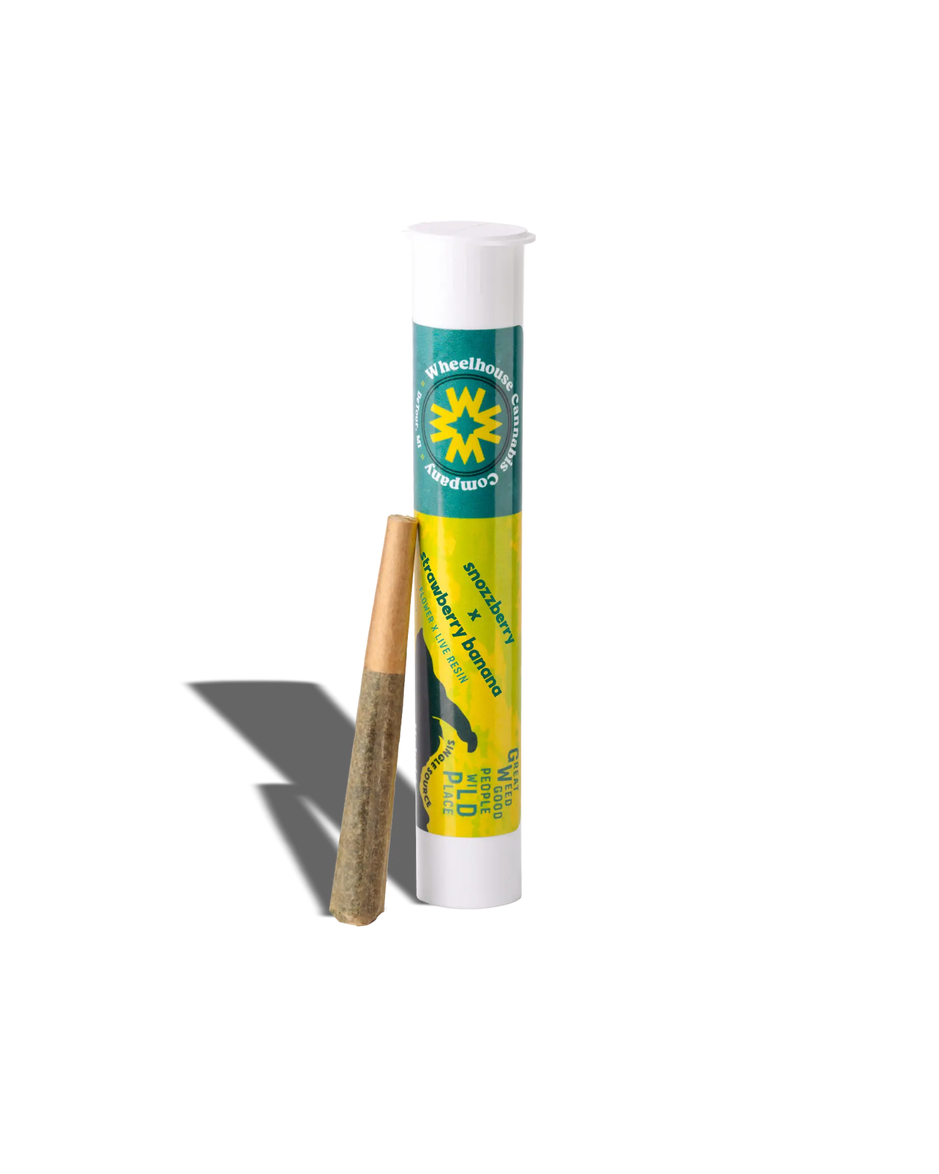Snozzberry X Strawberry Banana Live Resin Infused Preroll 1g