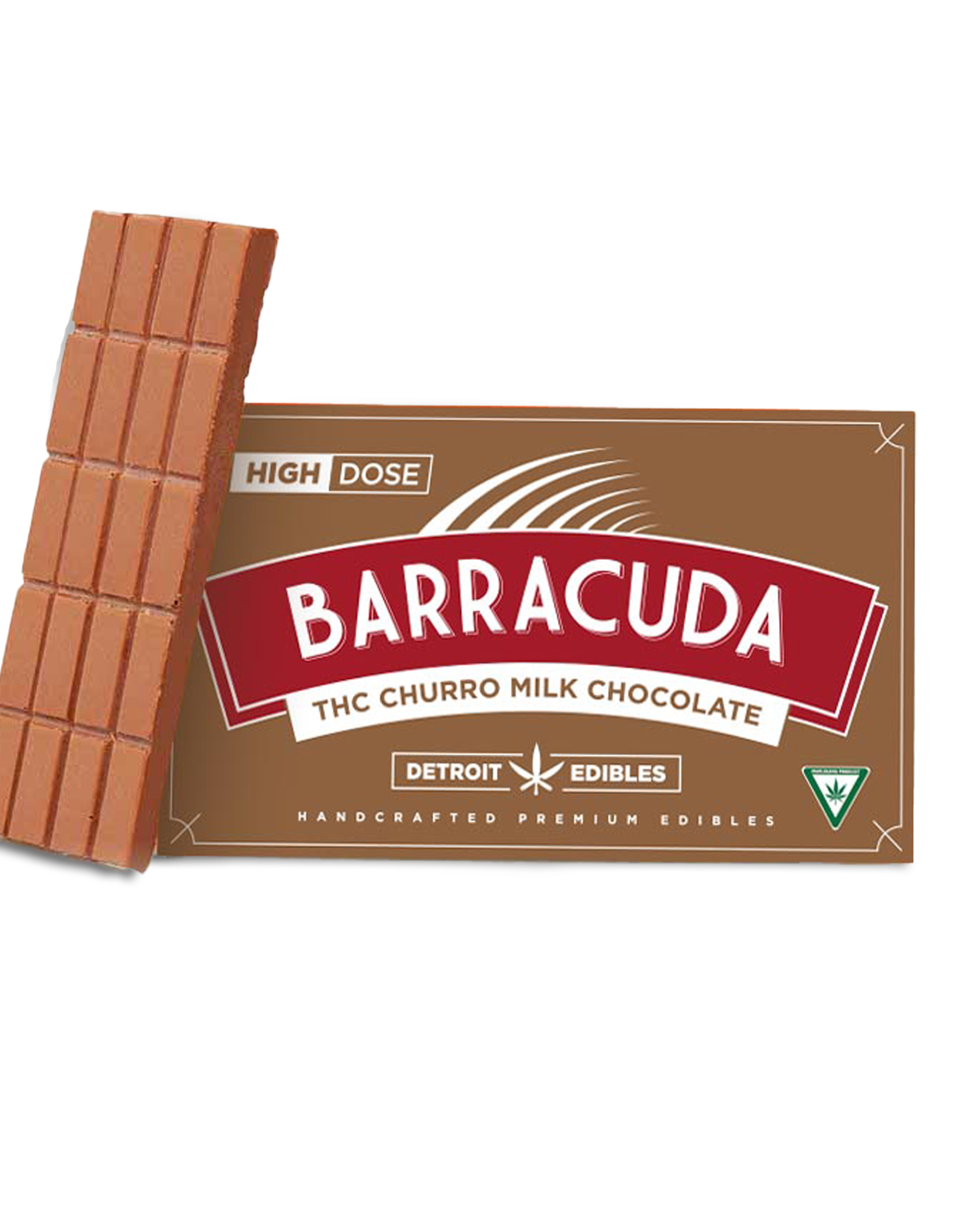 Churro Milk Chocolate Barracuda Bar 200mg, 1 of 1