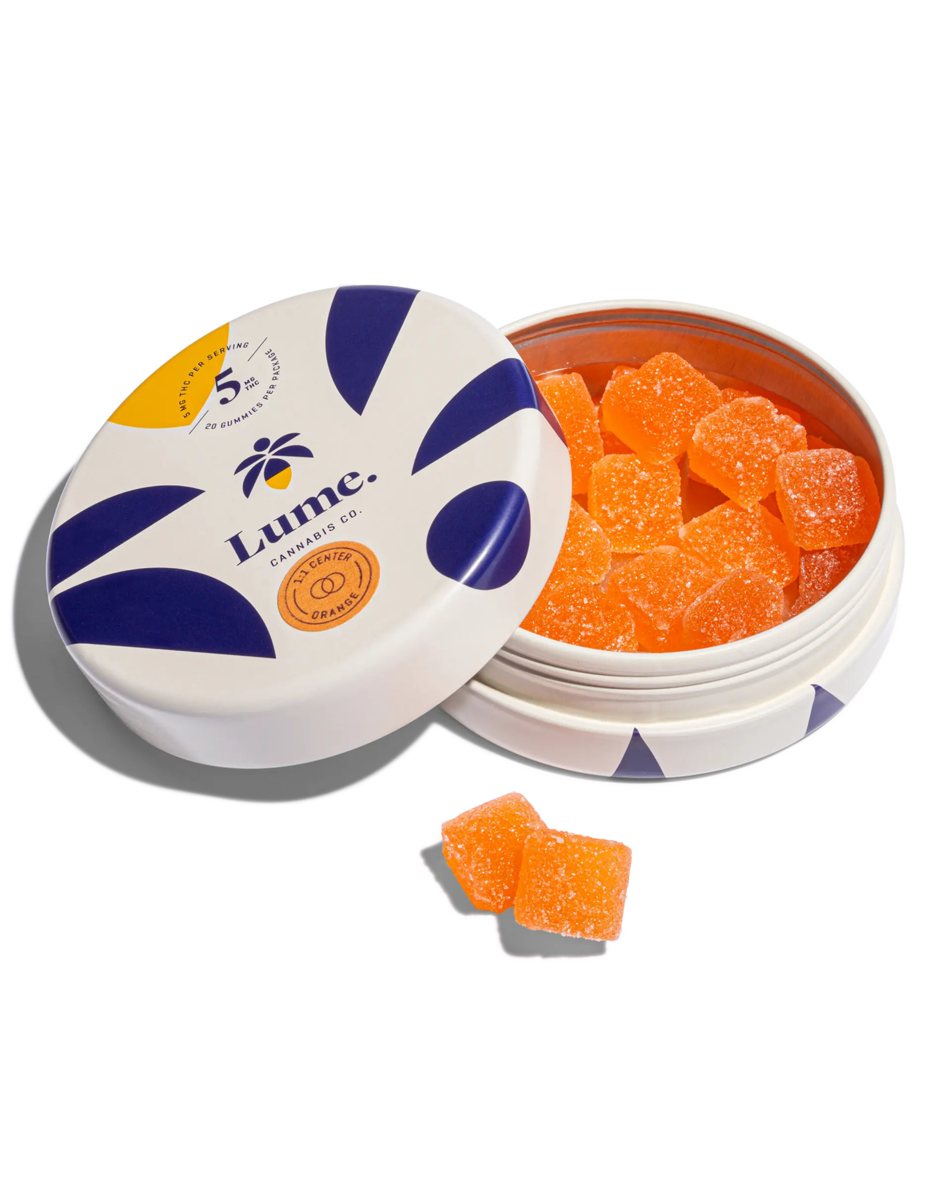 Center - Orange 1:1 Gummies 20x5mg, 1 of 4