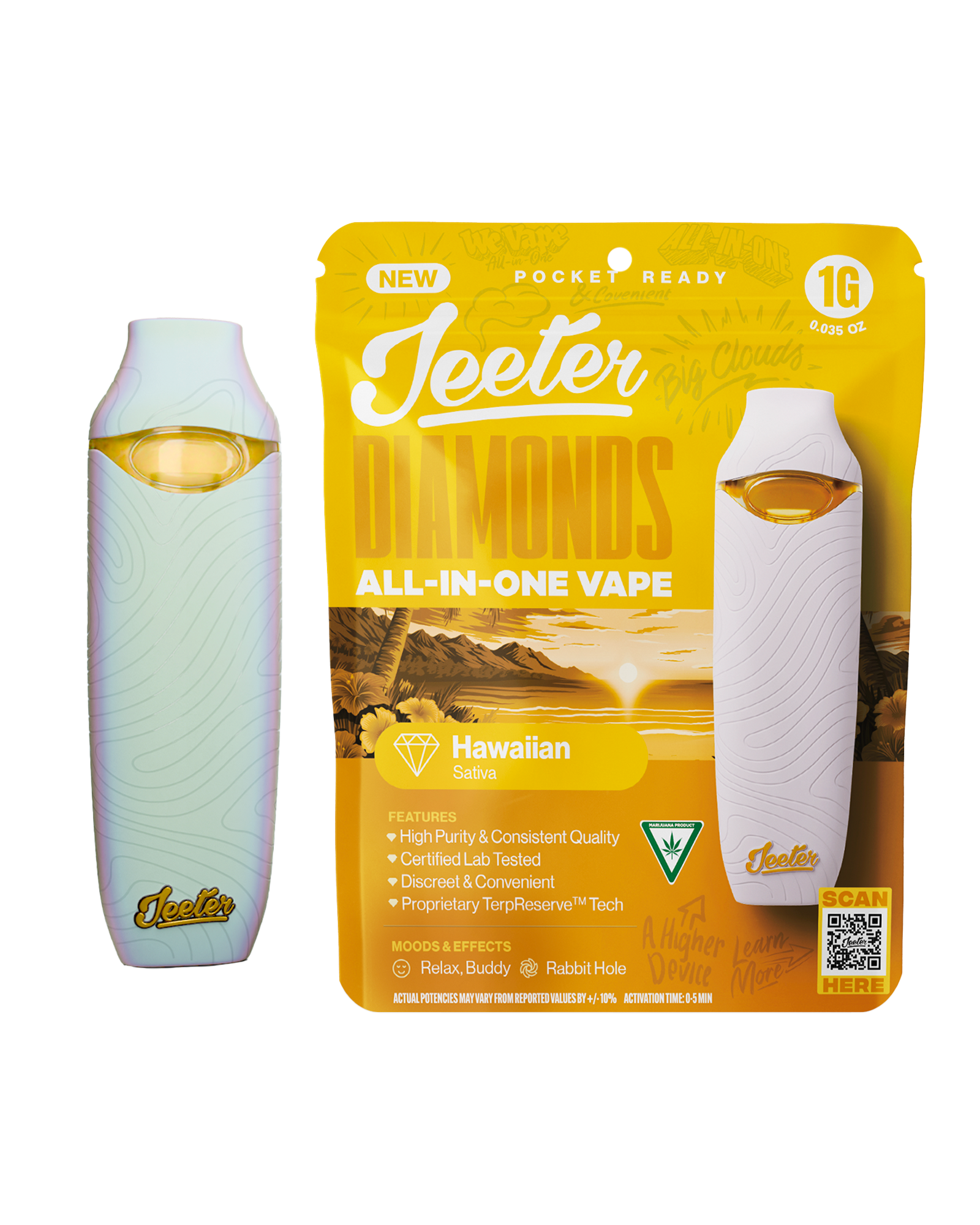 Hawaiian Disposable Cart 1g, 1 of 1