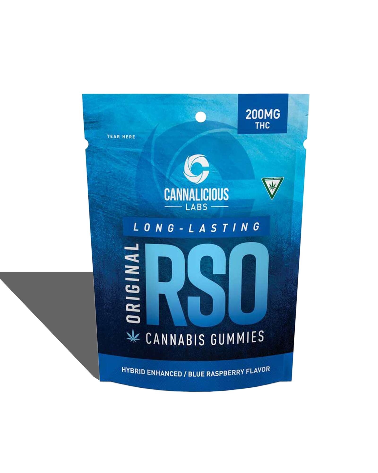 Blue Raspberry Original RSO Gummies 10x20mg, 1 of 1