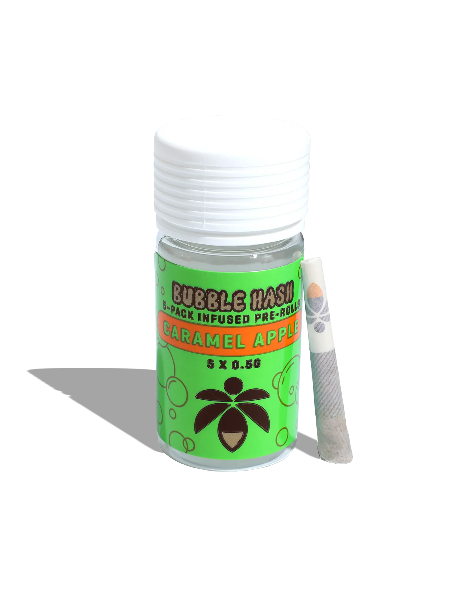 Caramel Apple Bubble Hash Infused Preroll 5-pack