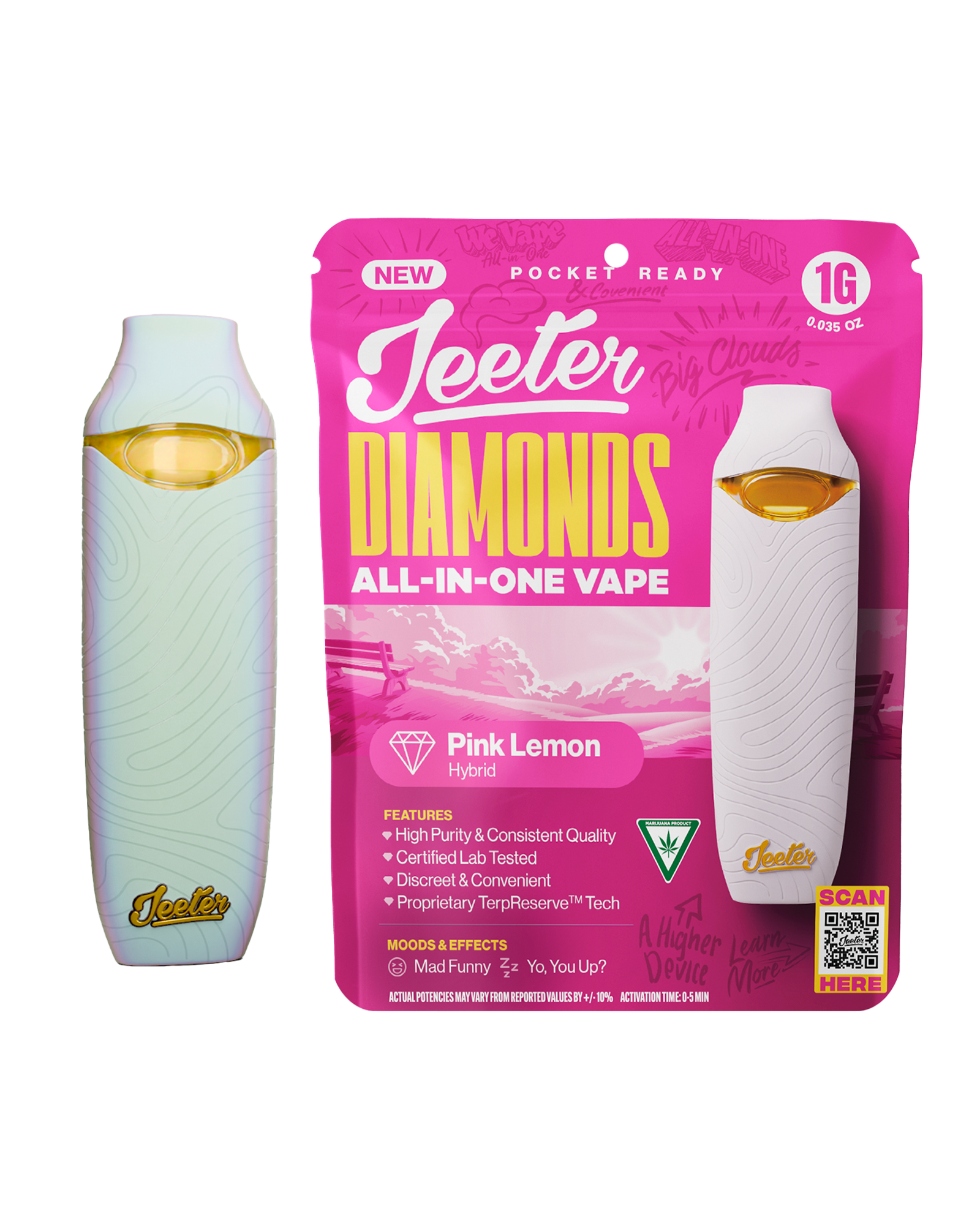 Pink Lemon Disposable Cart 1g, 1 of 1