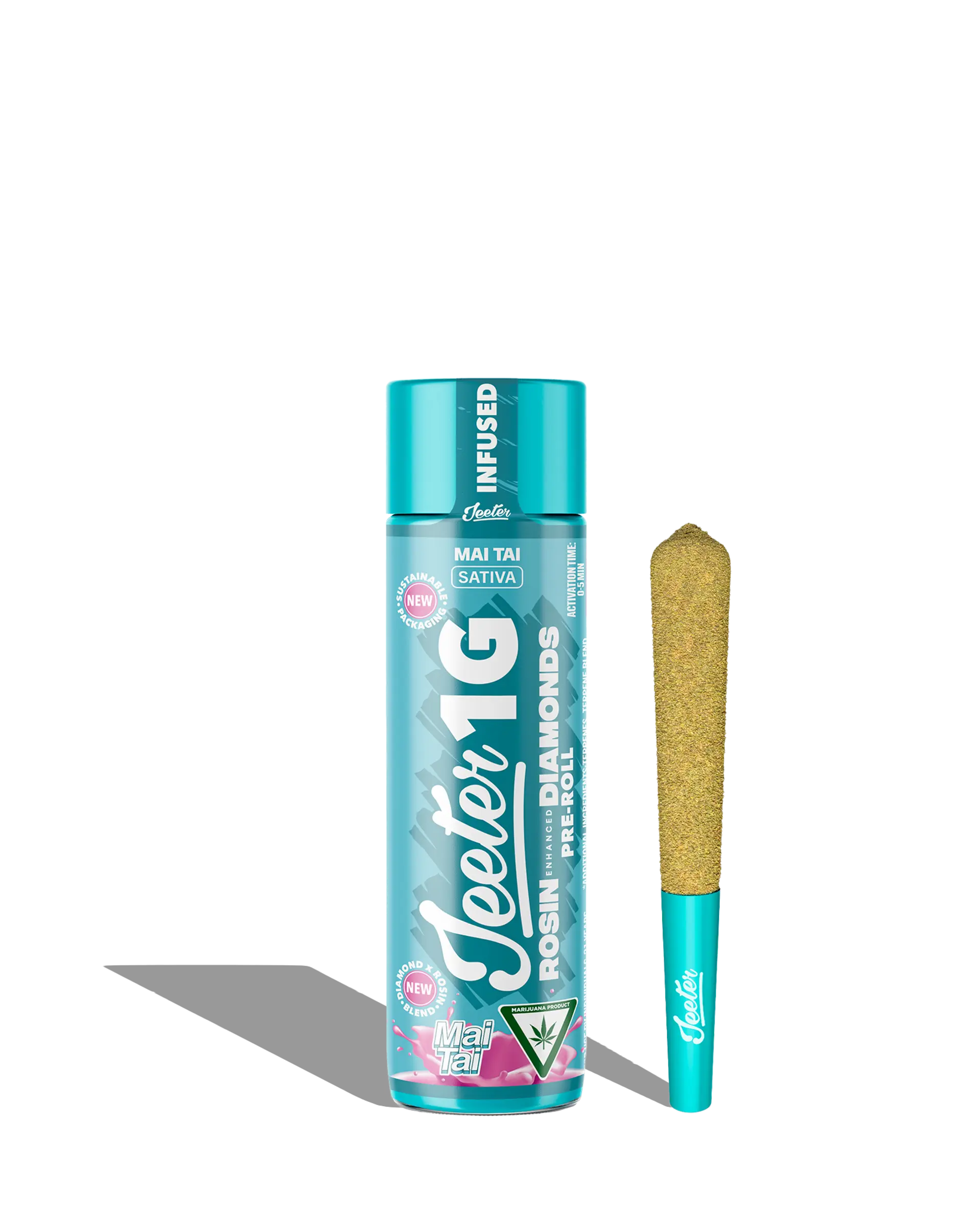 Live Rosin Enhanced Jeeter Mai Tai Infused Preroll 1g