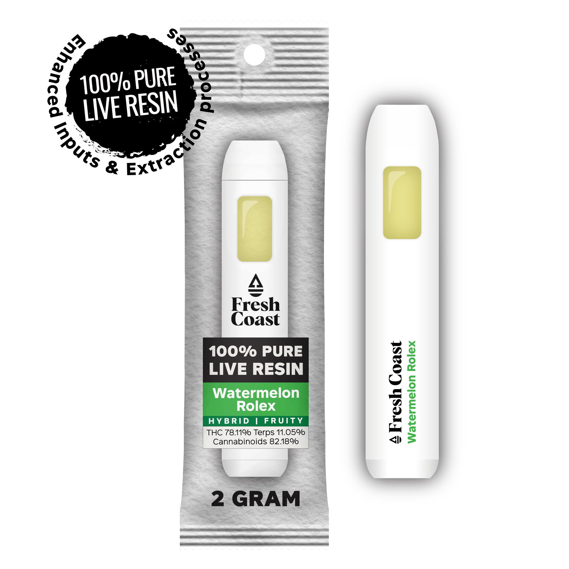 Watermelon Rolex Live Resin Disposable Cart 2g