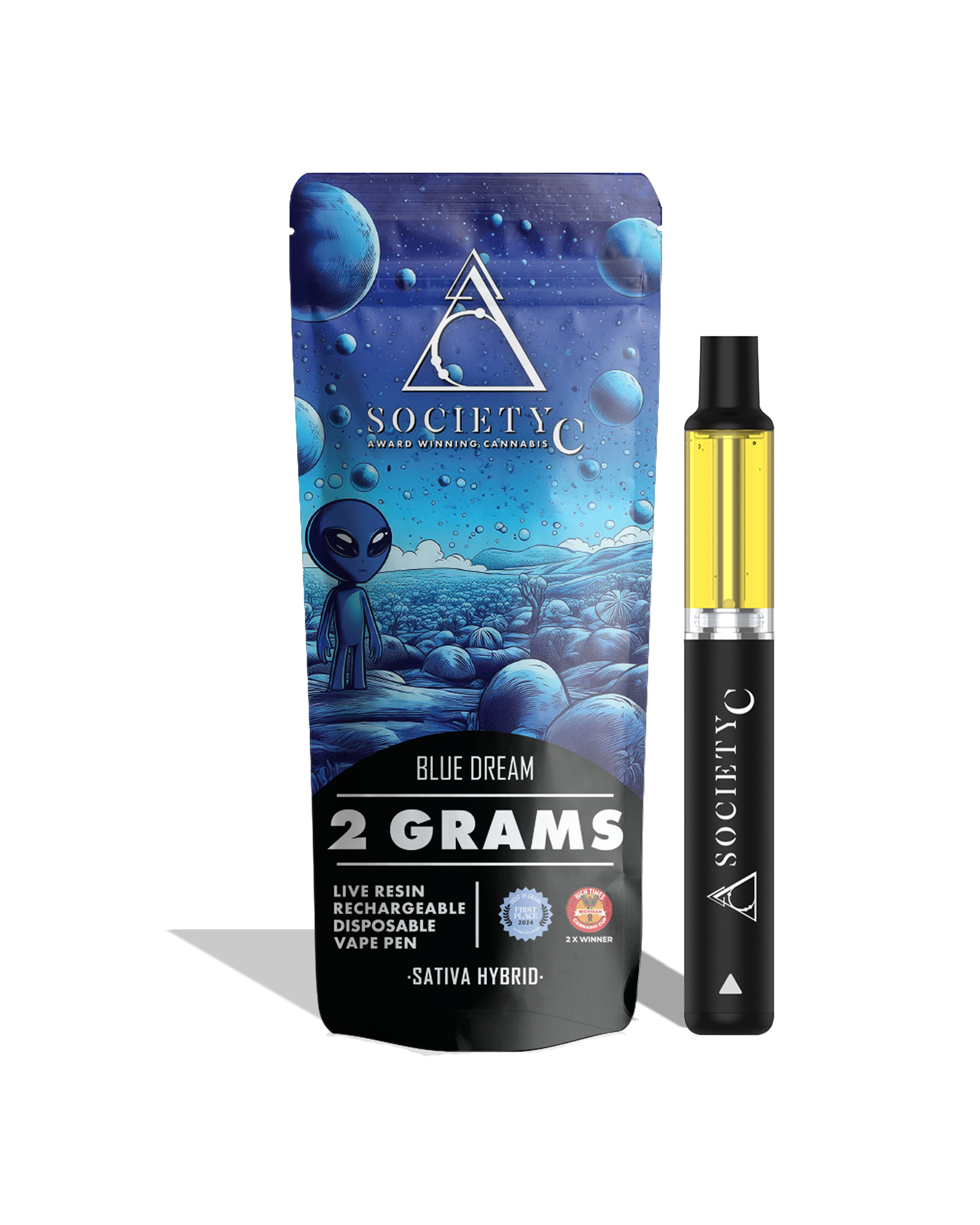 Blue Dream Live Resin Disposable Cart 2g, 1 of 1