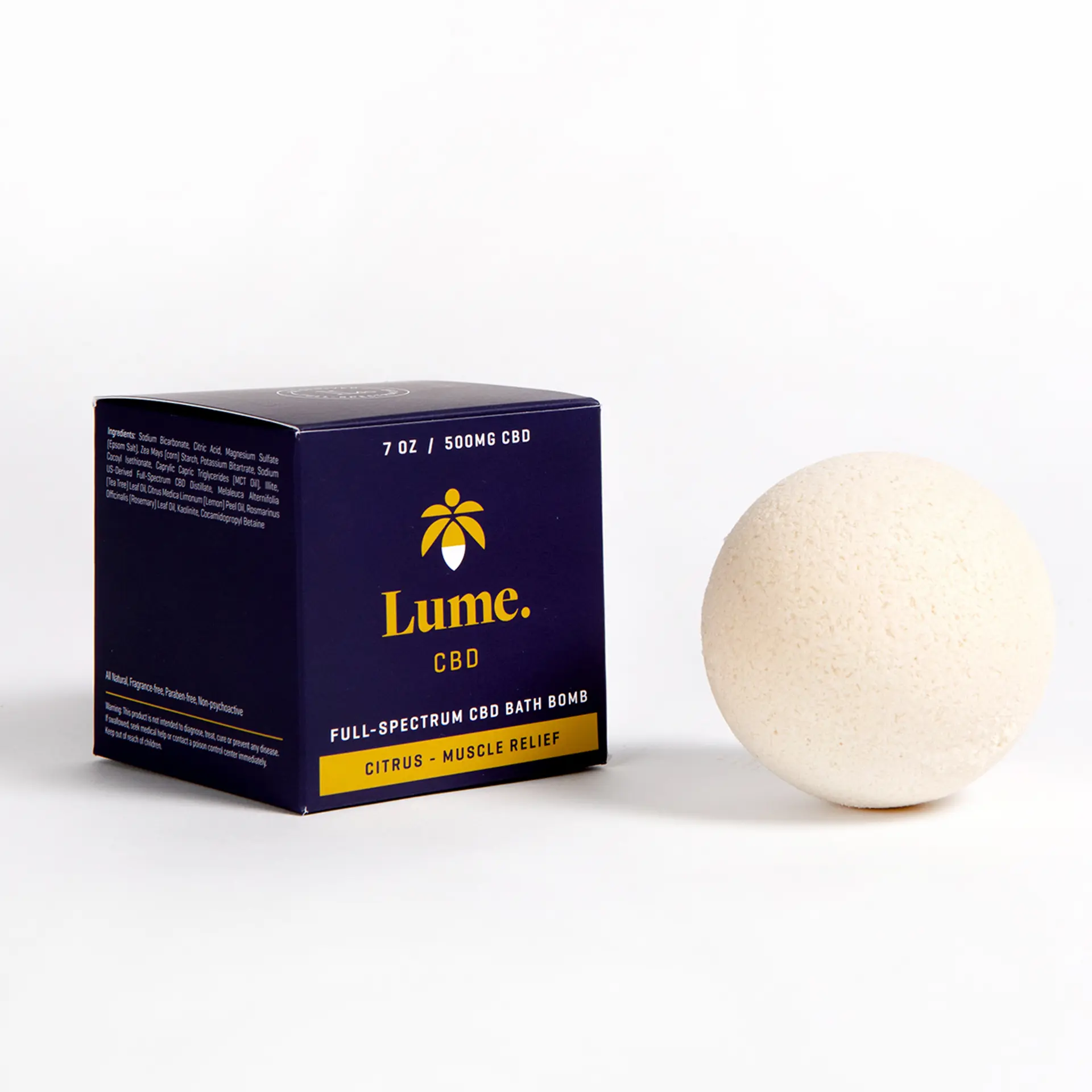 CBD Bath Bomb - Muscle Relief - 500mg, 1 of 1