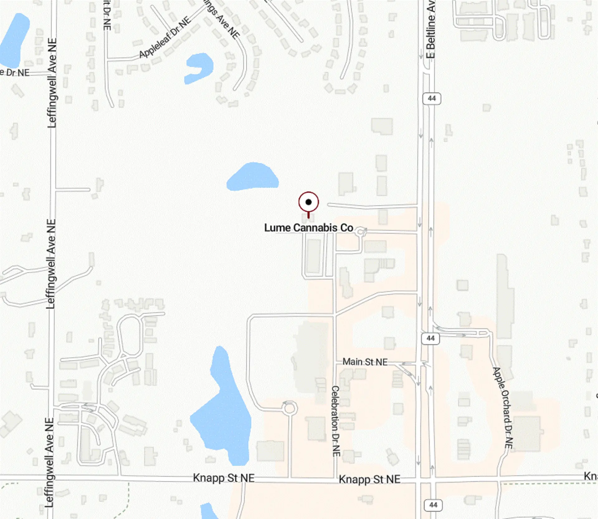 Location of Lume Cannabis dispensary in Grand Rapids, MI