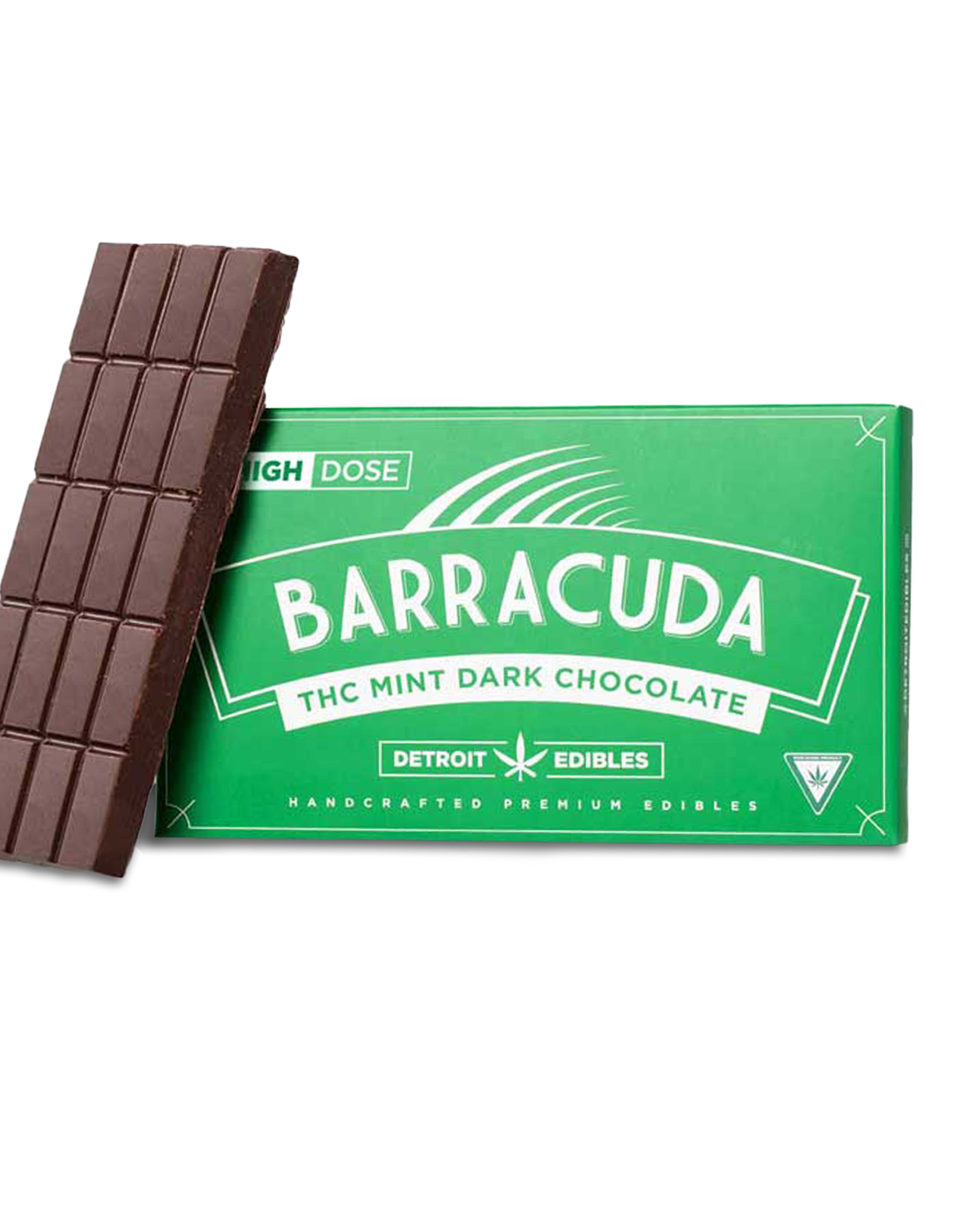 Mint Dark Chocolate Barracuda Bar 200mg