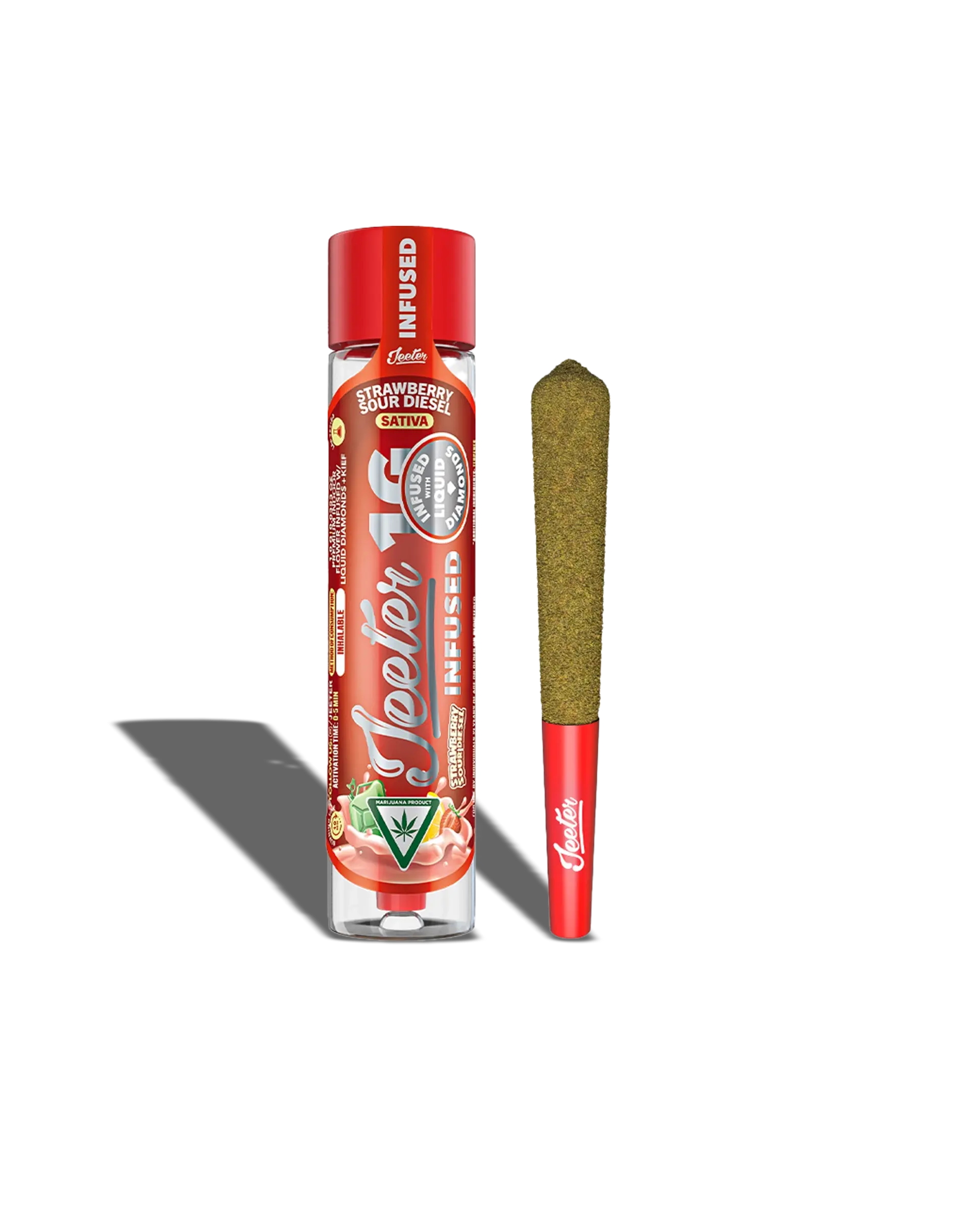 Jeeter Strawberry Sour Diesel Infused Preroll 1g