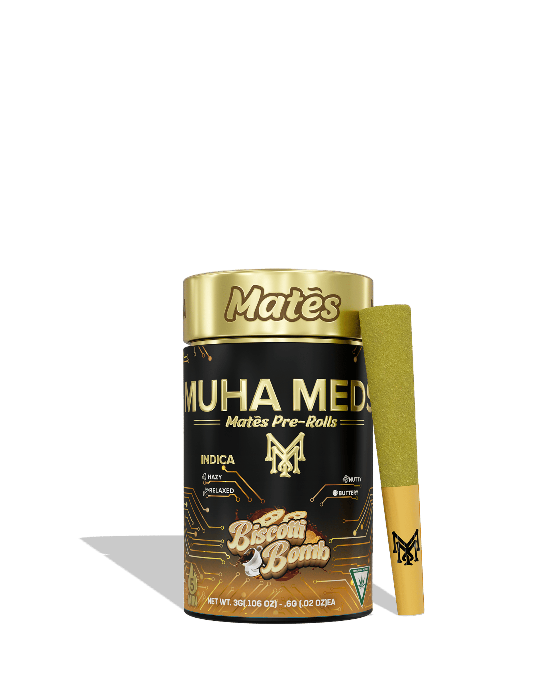 Biscotti Bomb Mates Infused Preroll 5-pack