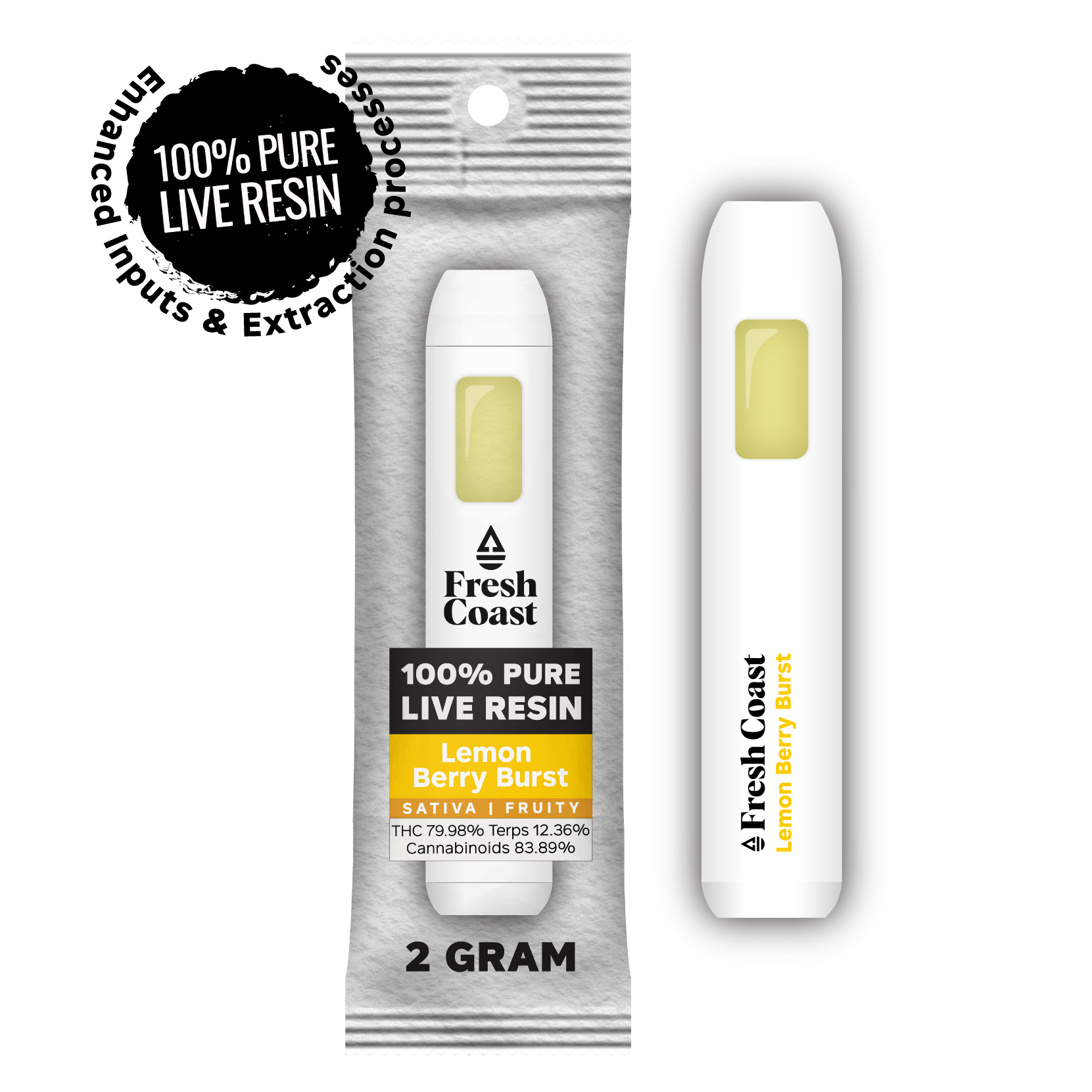 Lemon Berry Burst Live Resin Disposable Cart 2g, 1 of 1