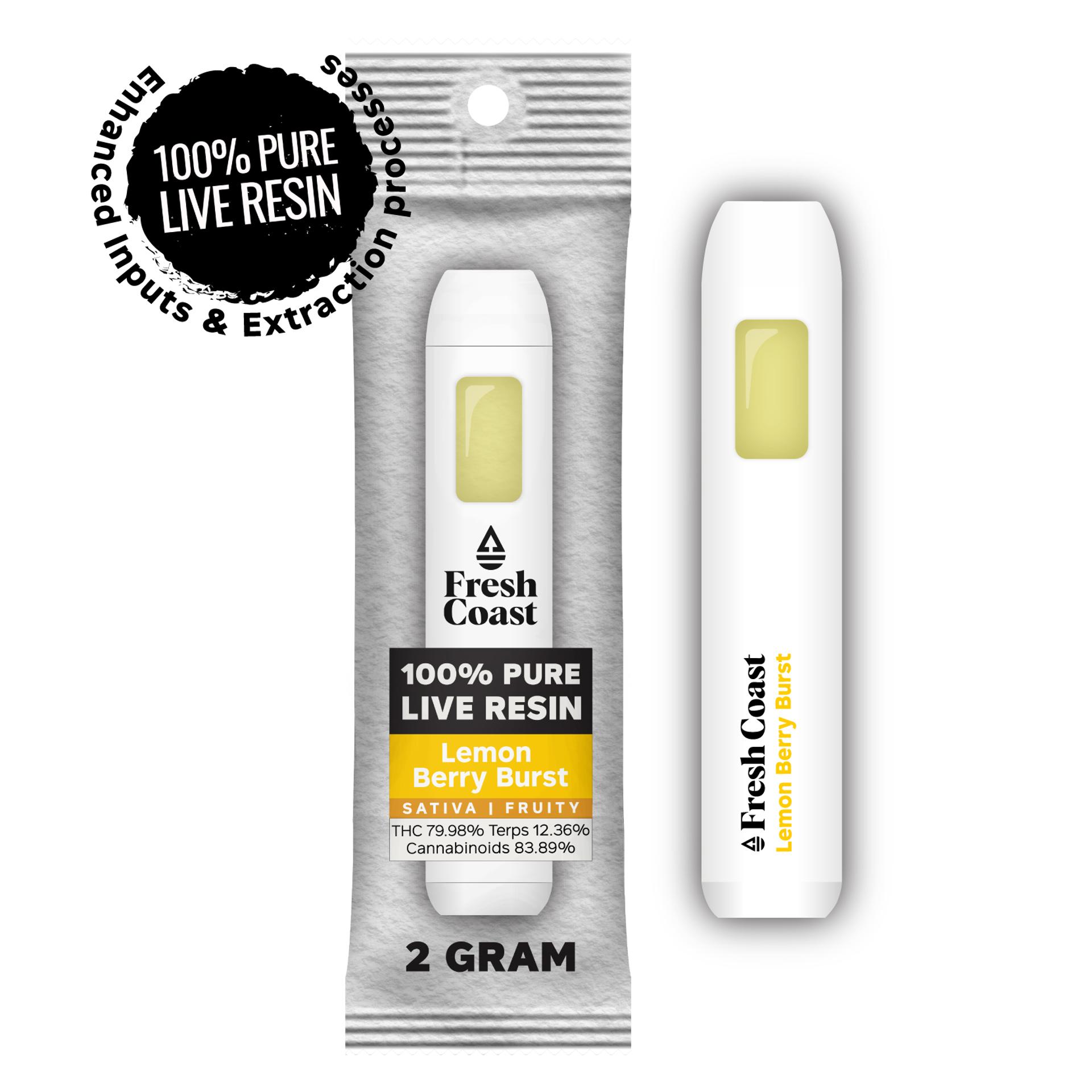 Lemon Berry Burst Live Resin Disposable Cart 2g