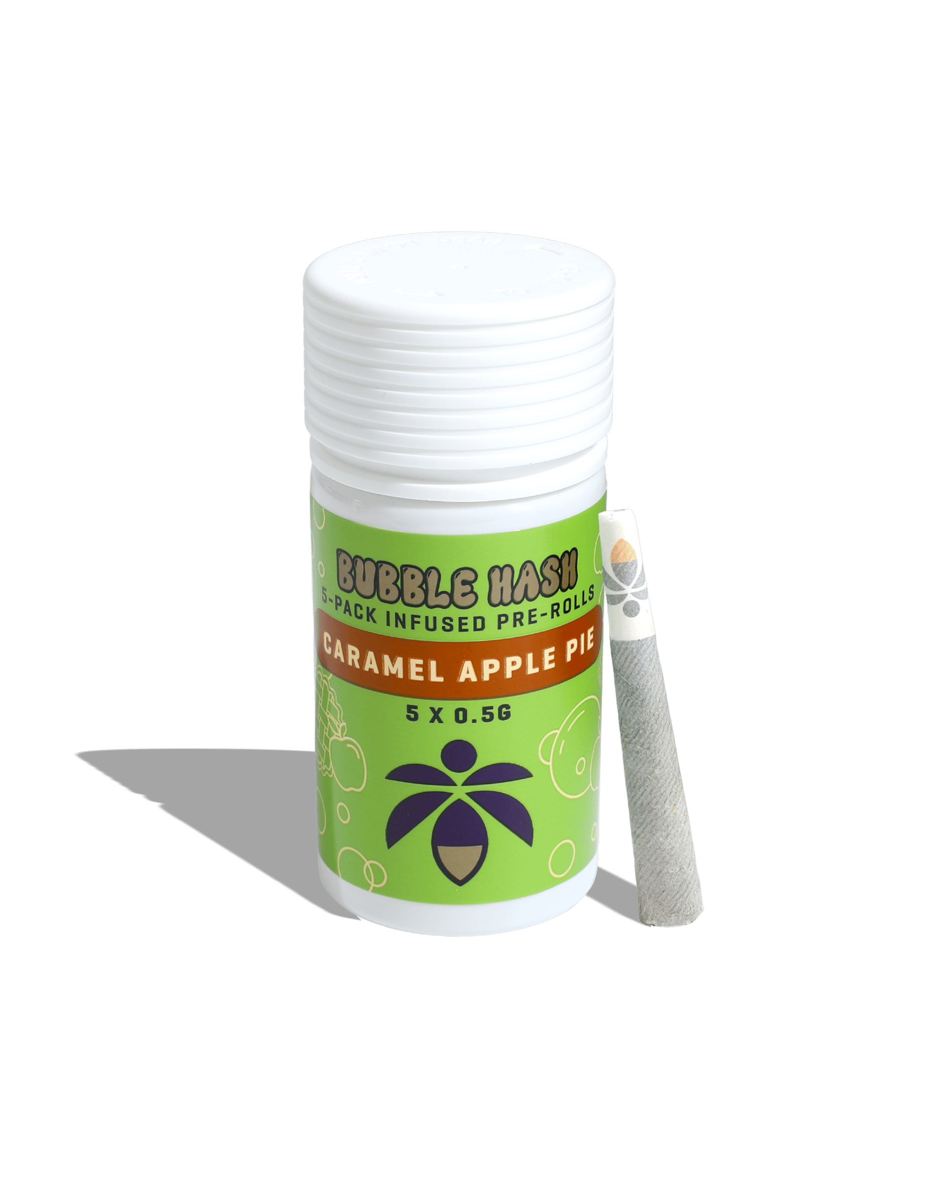 Caramel Apple Pie Bubble Hash Infused Preroll 5-pack