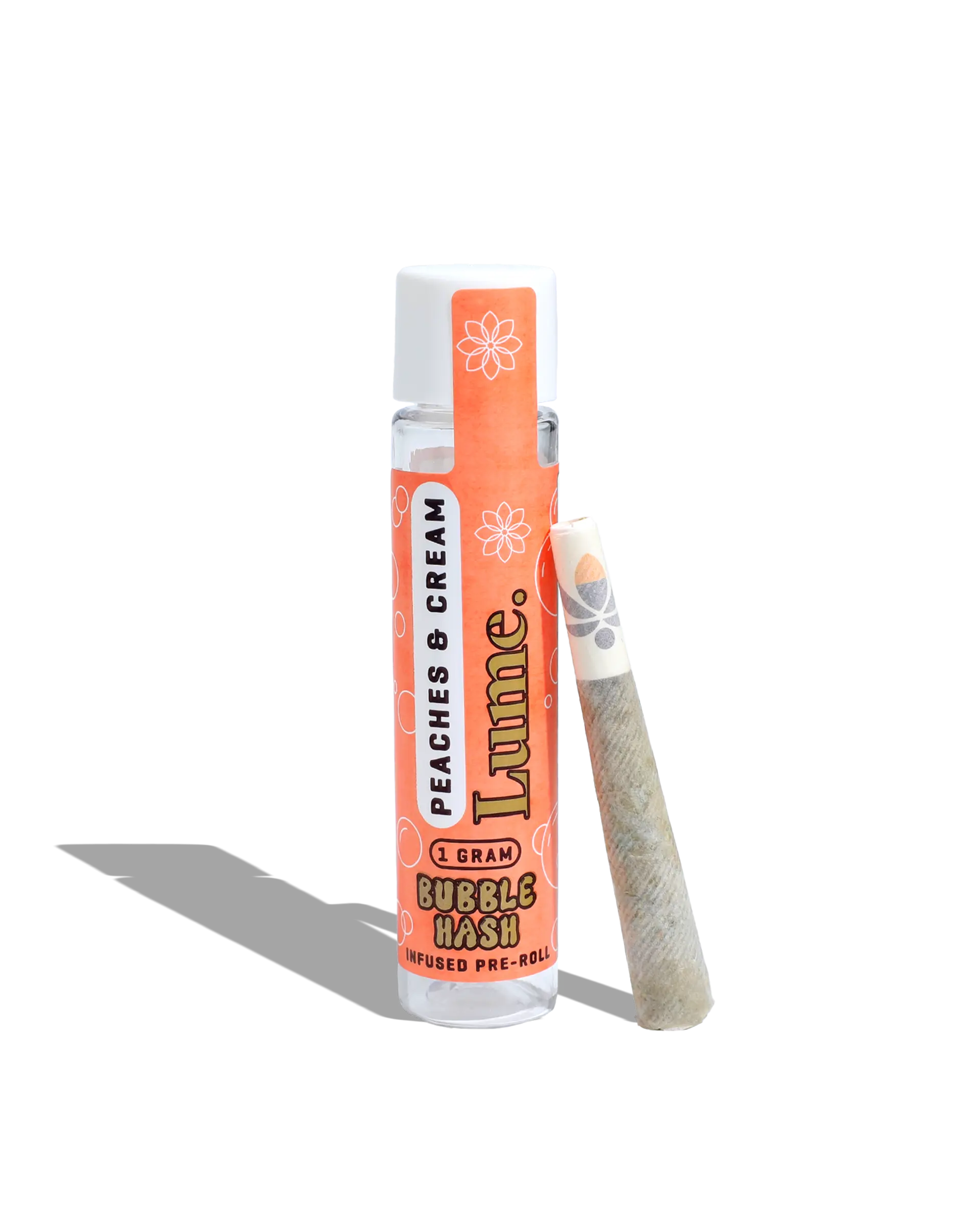 Peaches & Cream Bubble Hash Infused Preroll 1g