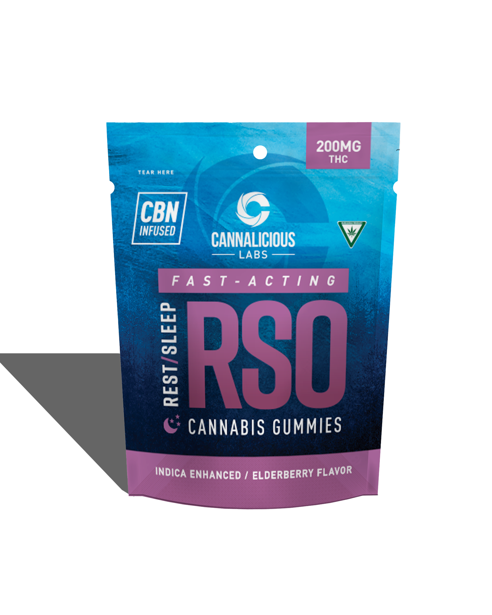 Elderberry Rest RSO Gummies 10x20mg, 1 of 1