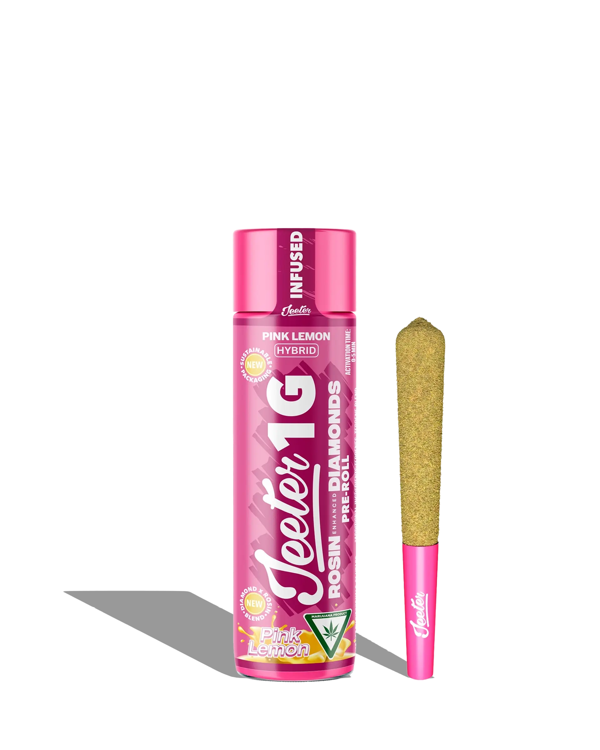 Live Rosin Enhanced Jeeter Pink Lemon Infused Preroll 1g