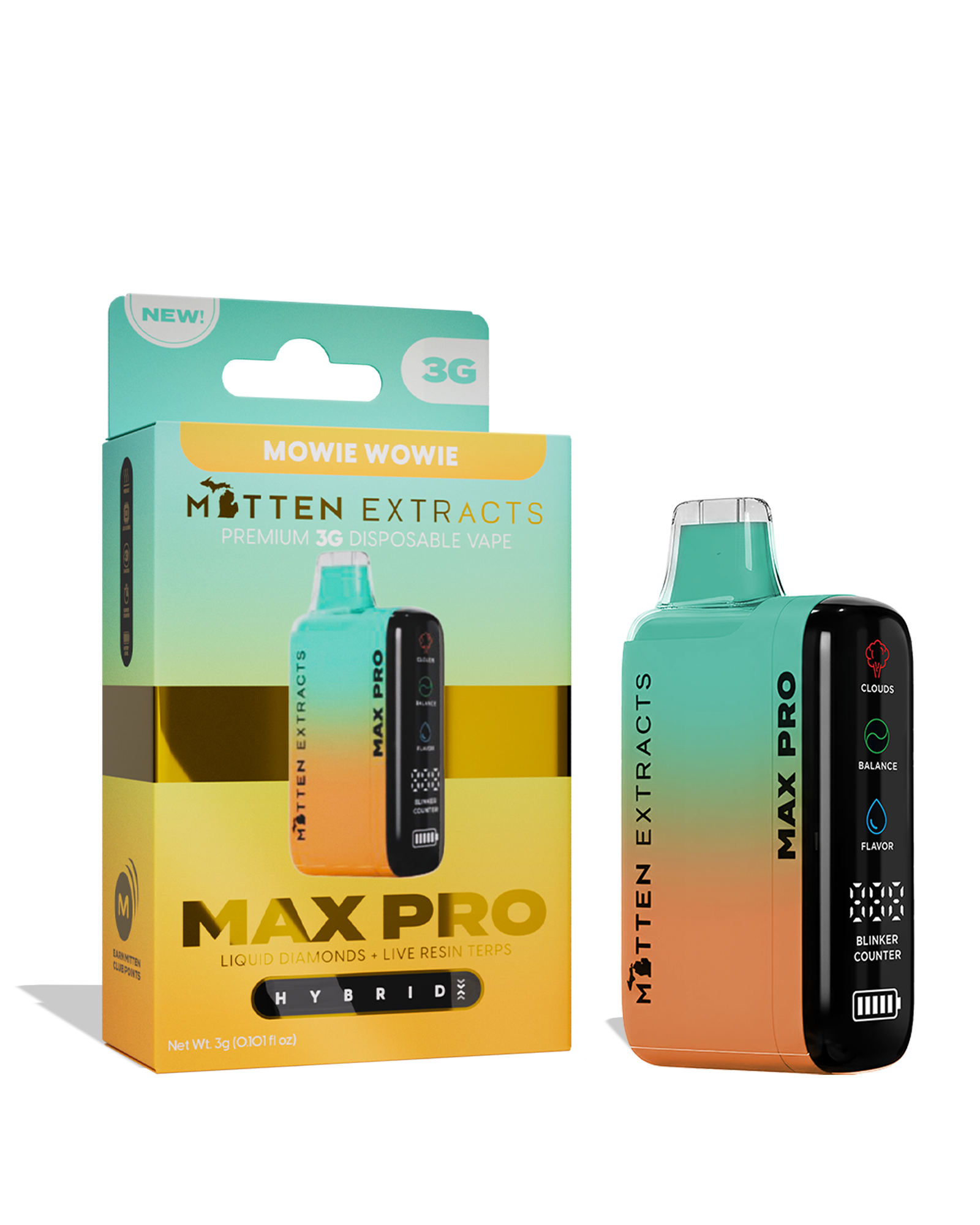 Mowie Wowie Max Pro Disposable Cart 3g, 1 of 1