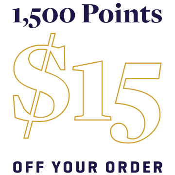 Earn 1,500 Points, Get $15 Off