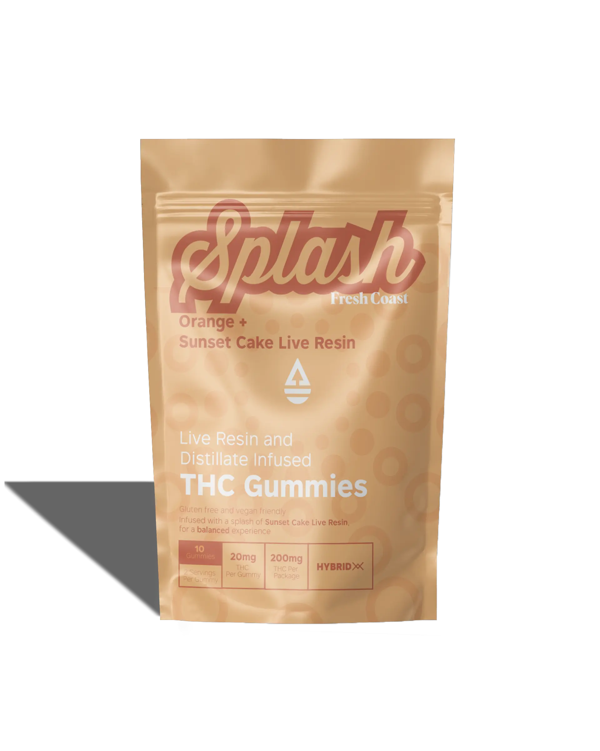 Orange + Sunset Cake Live Resin Infused Gummies 10x20mg