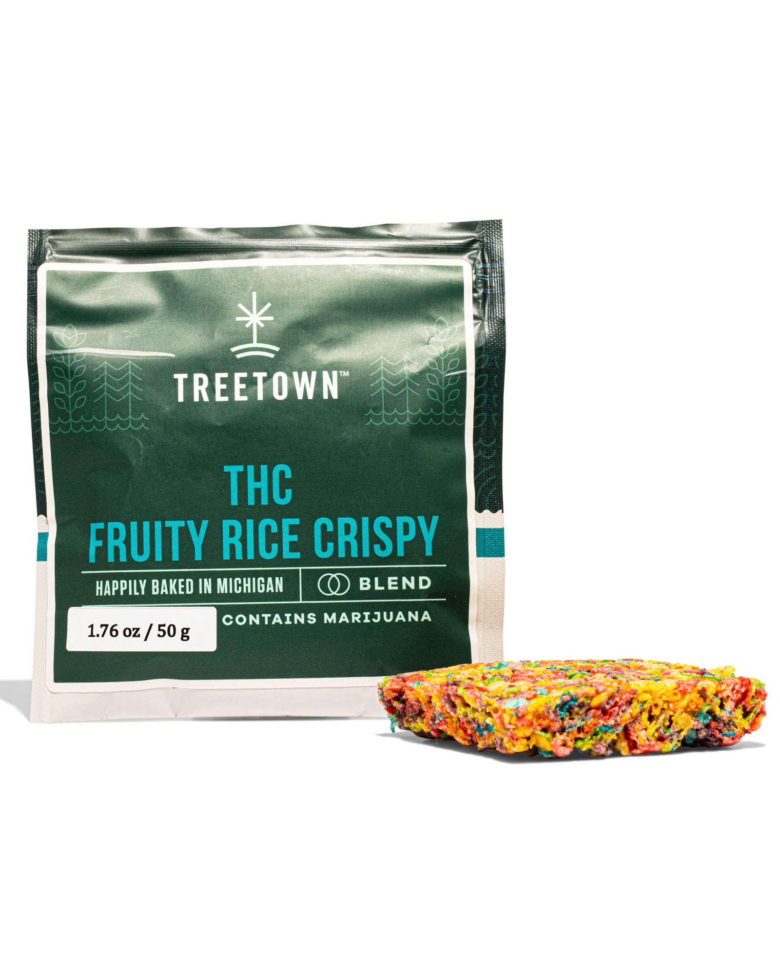 Fruity Rice Crispy Square 100mg, 2 of 3