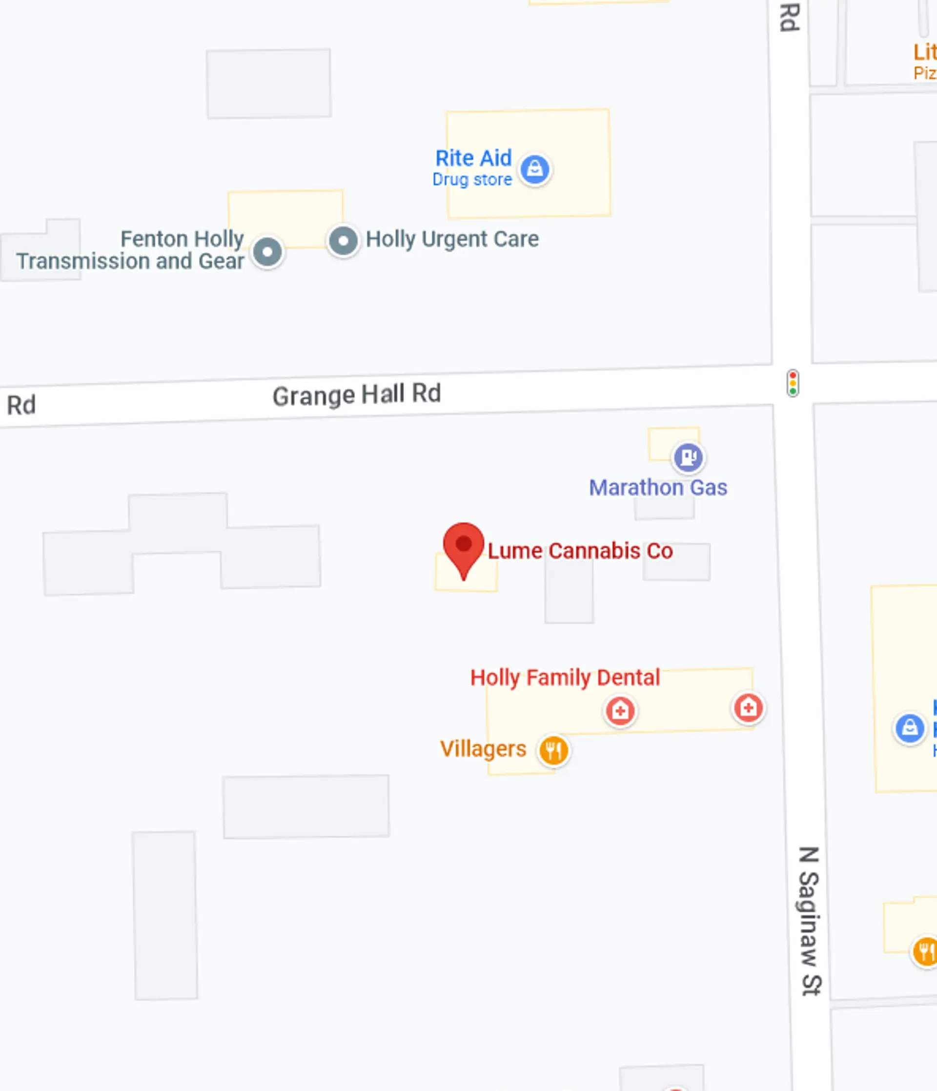 Location of Lume Cannabis dispensary in Holly, MI