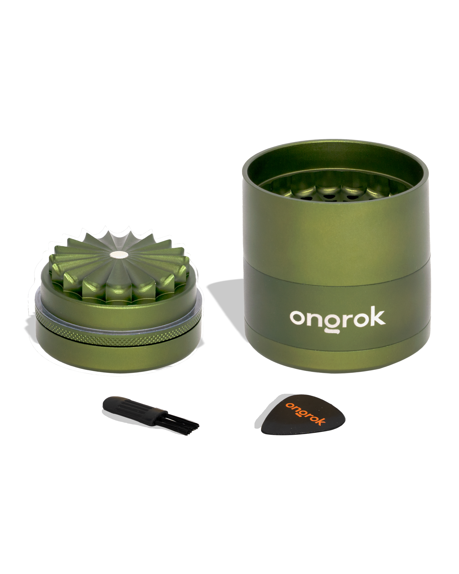 5-Piece Toothless Grinder - Green, 1 of 3