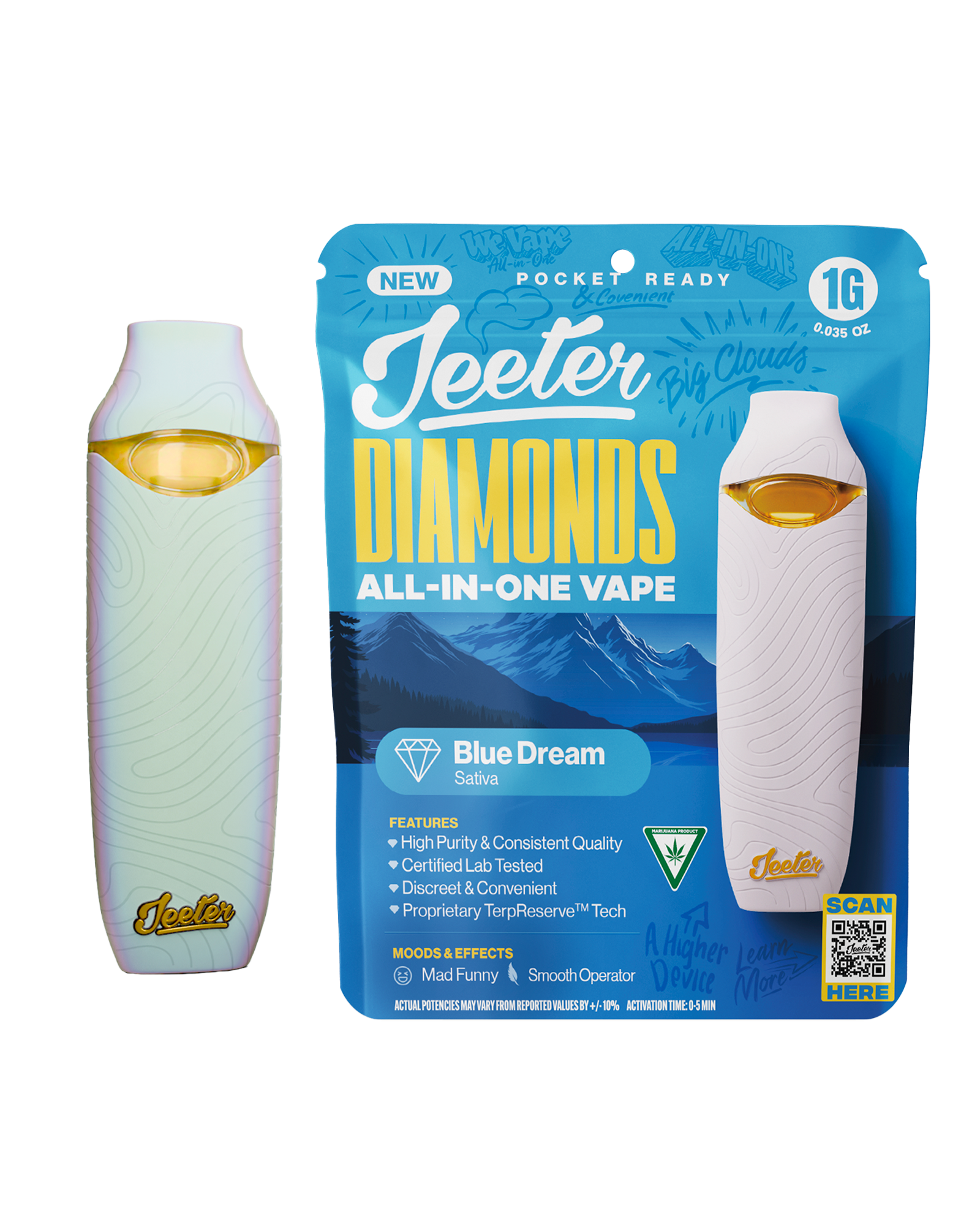 Blue Dream Disposable Cart 1g, 1 of 1