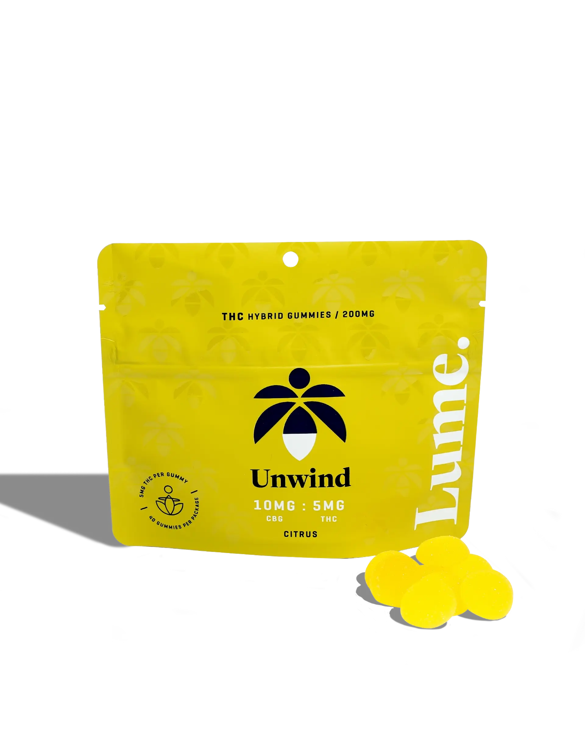 Unwind - Citrus Gummies 40x5mg, 1 of 1