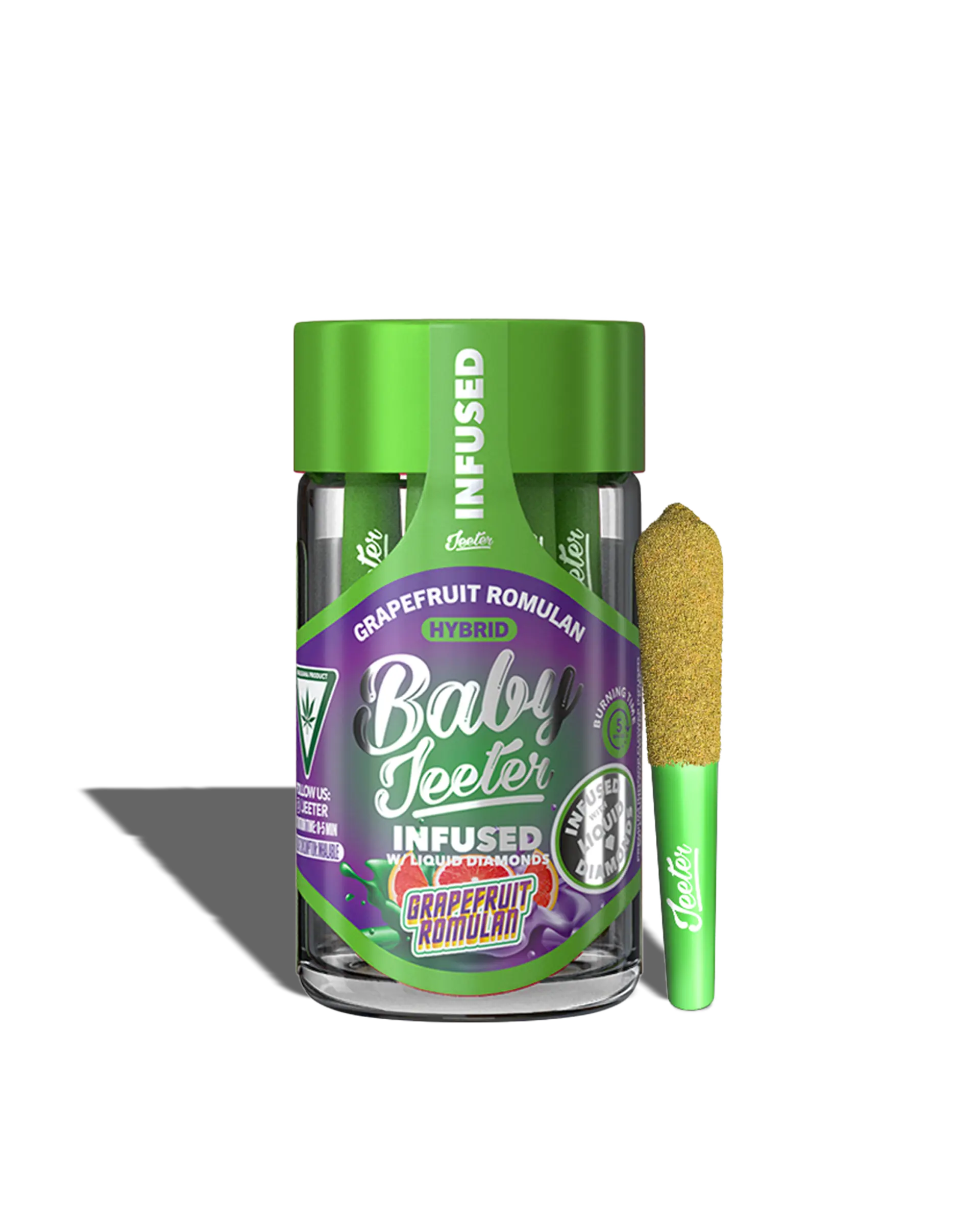 Baby Jeeter Grapefruit Romulan Infused Preroll 5-pack
