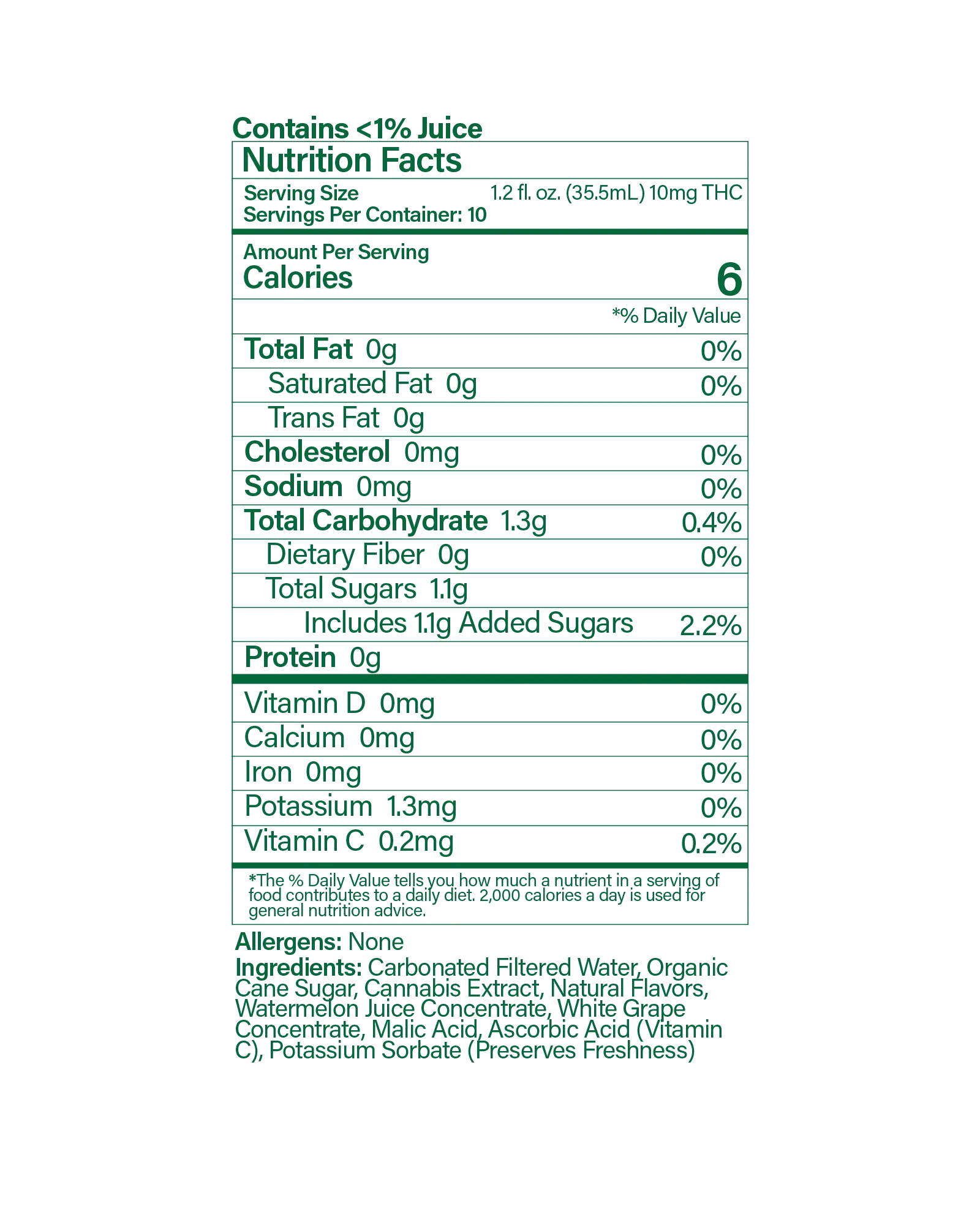 Buzzn Max Watermelon Seltzer 100mg, 2 of 2
