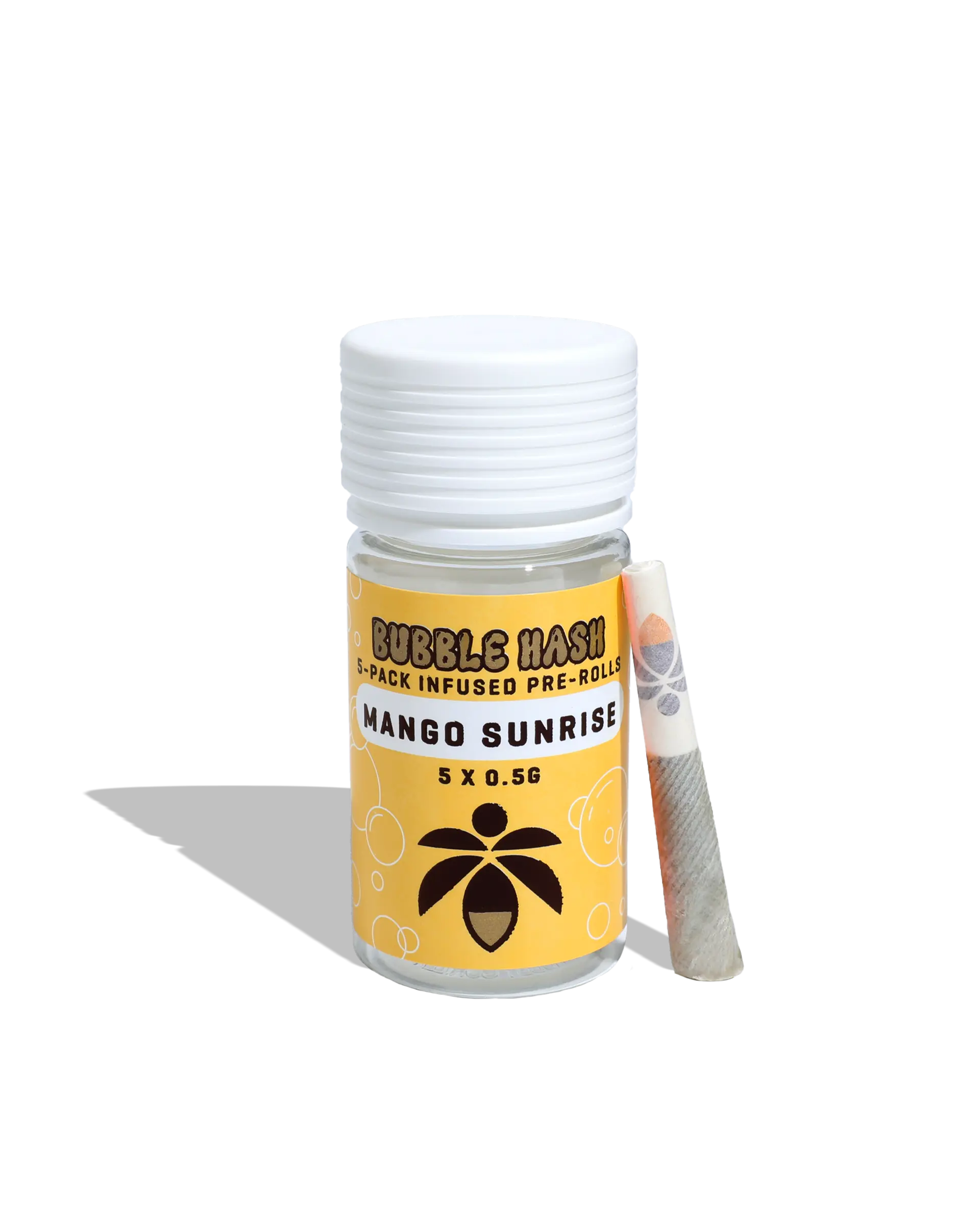 Mango Sunrise Bubble Hash Infused Preroll 5-pack