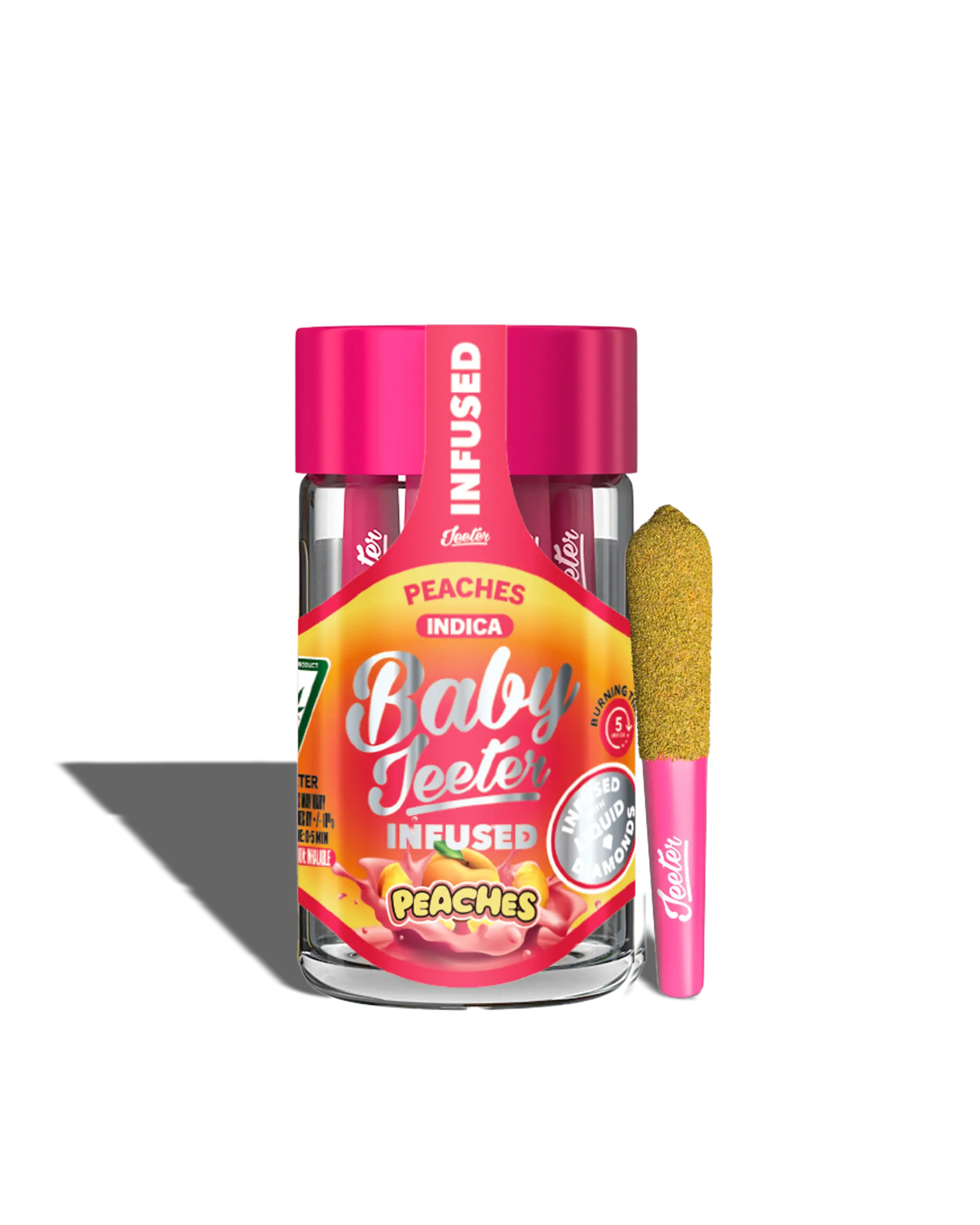 Baby Jeeter Peaches Infused Preroll 5-pack, 1 of 1