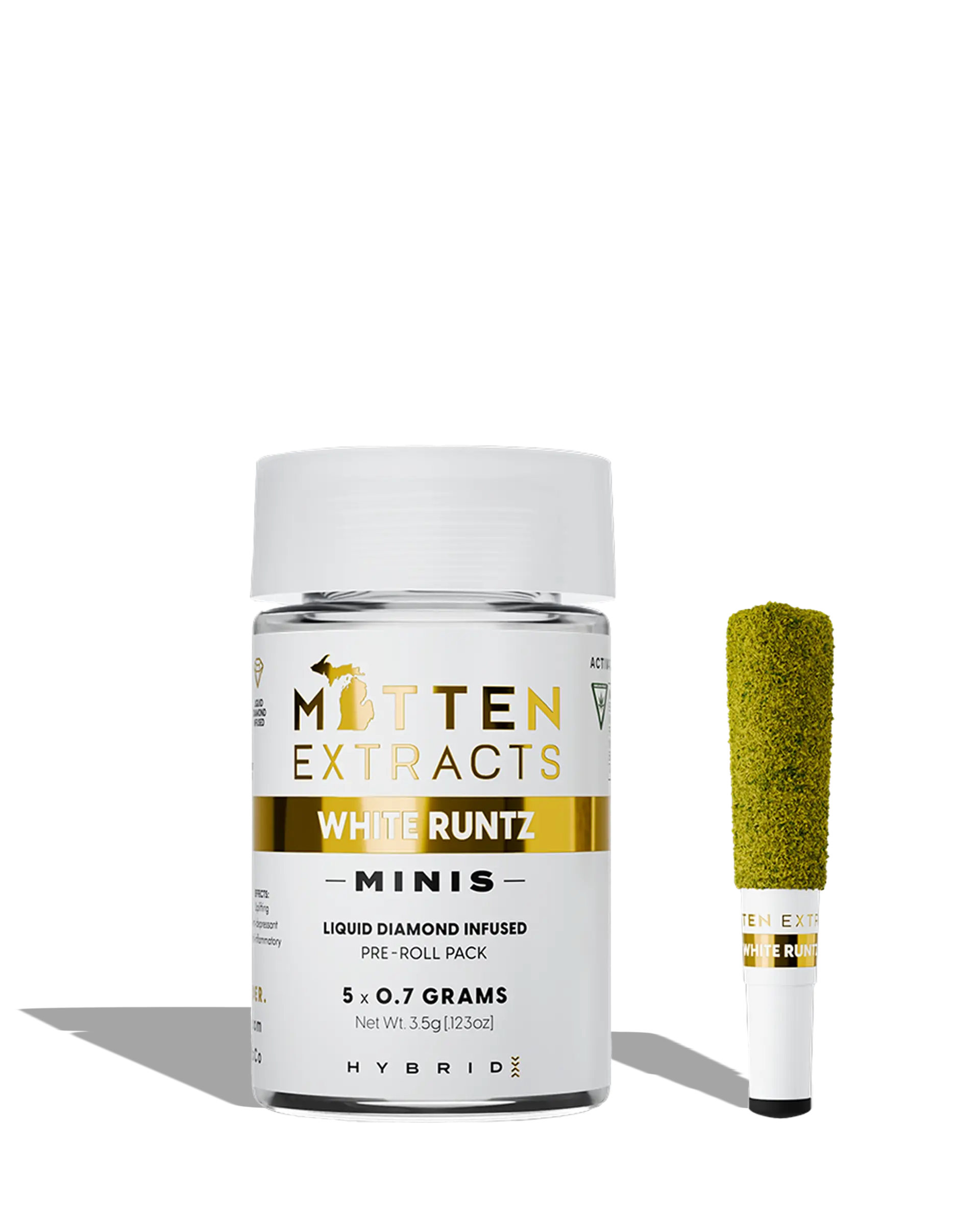 White Runtz Infused Preroll 5-pack