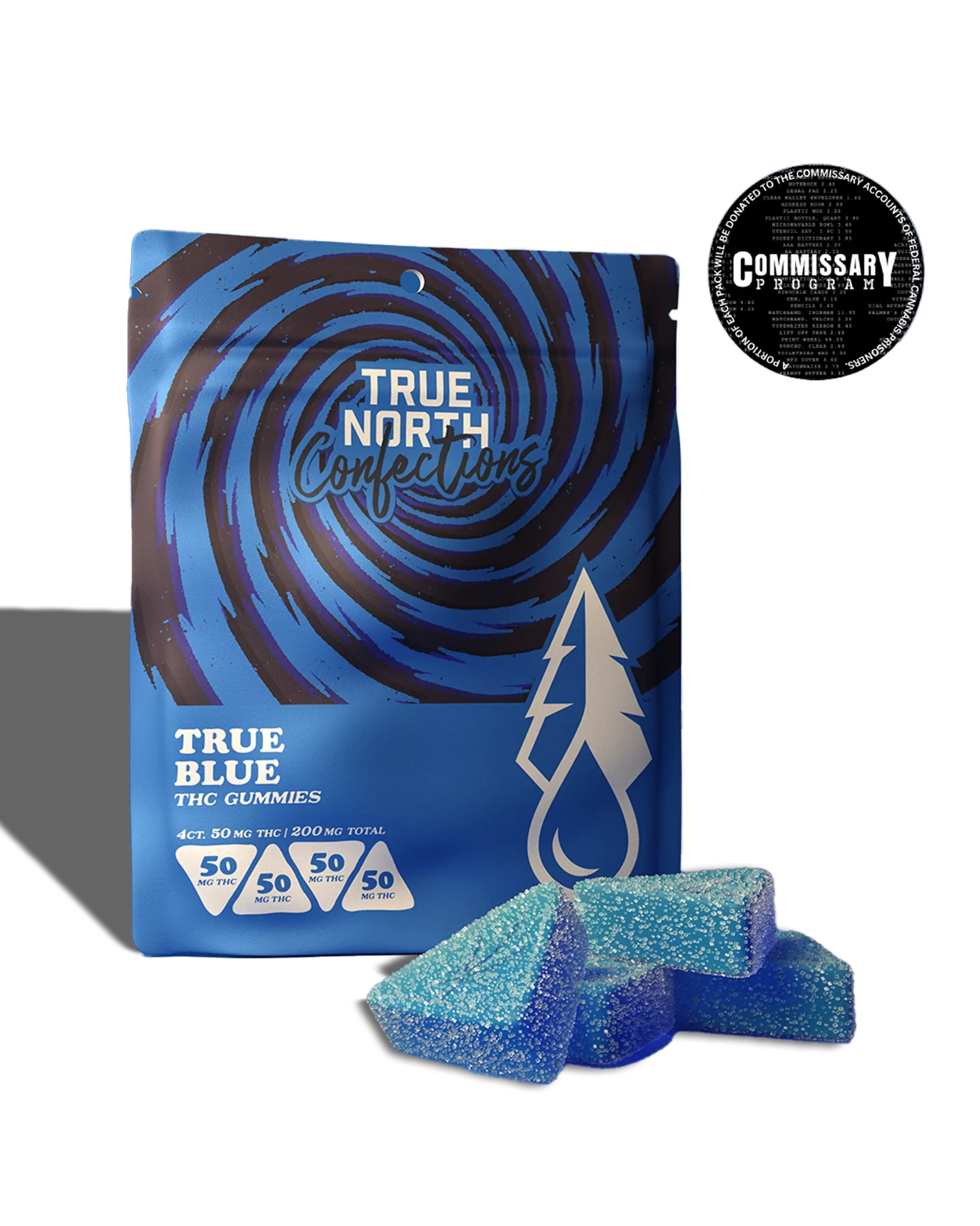 True Blue Gummies 4x50mg