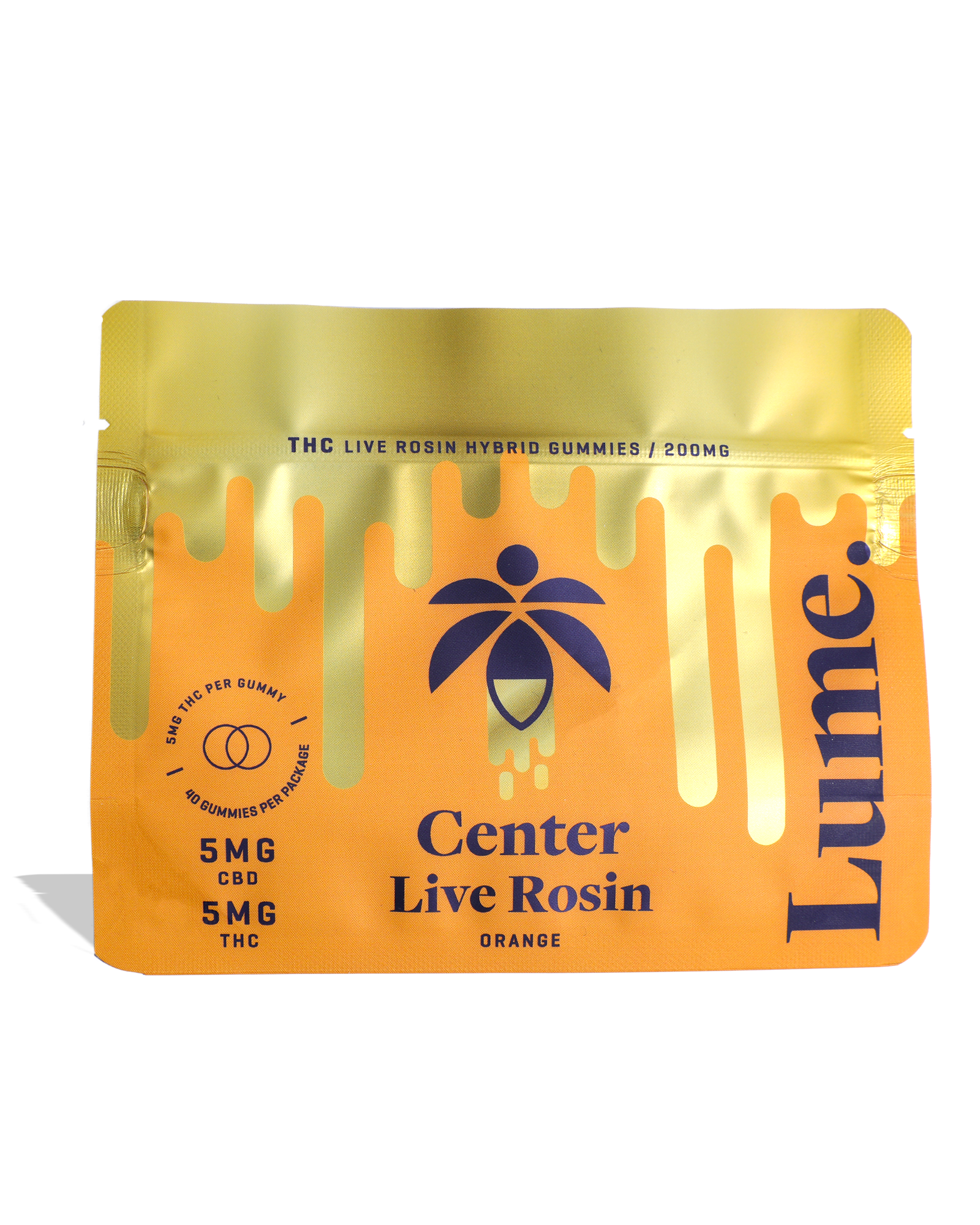 Live Rosin Center - Orange 1:1 Gummies 40x5mg, 1 of 1