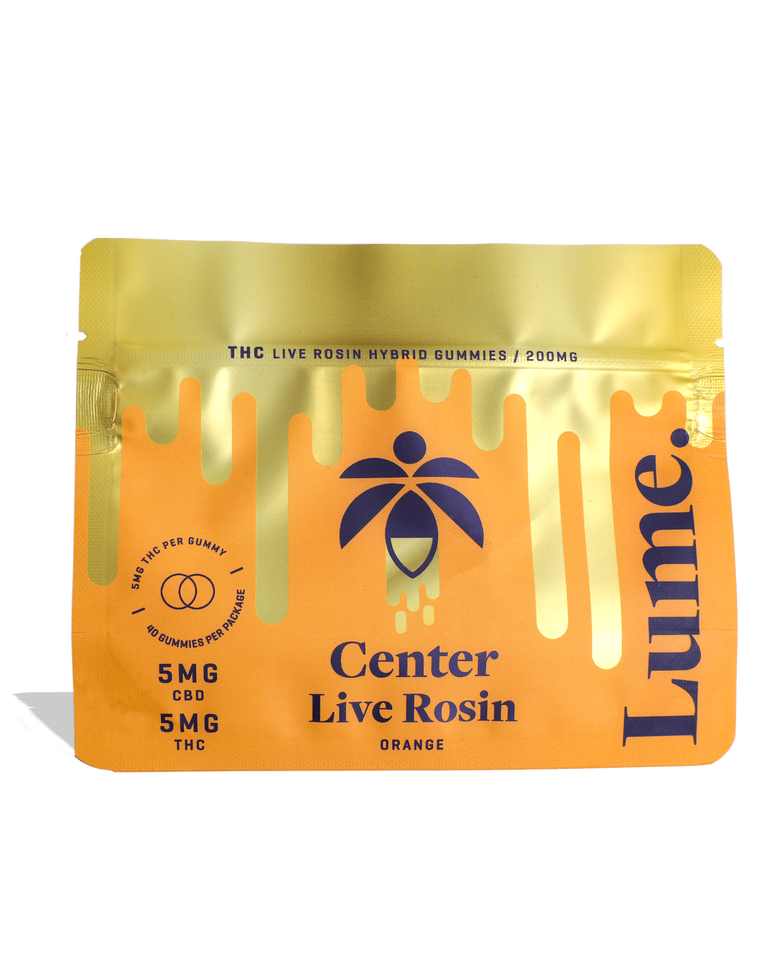 Live Rosin Center - Orange 1:1 Gummies 40x5mg