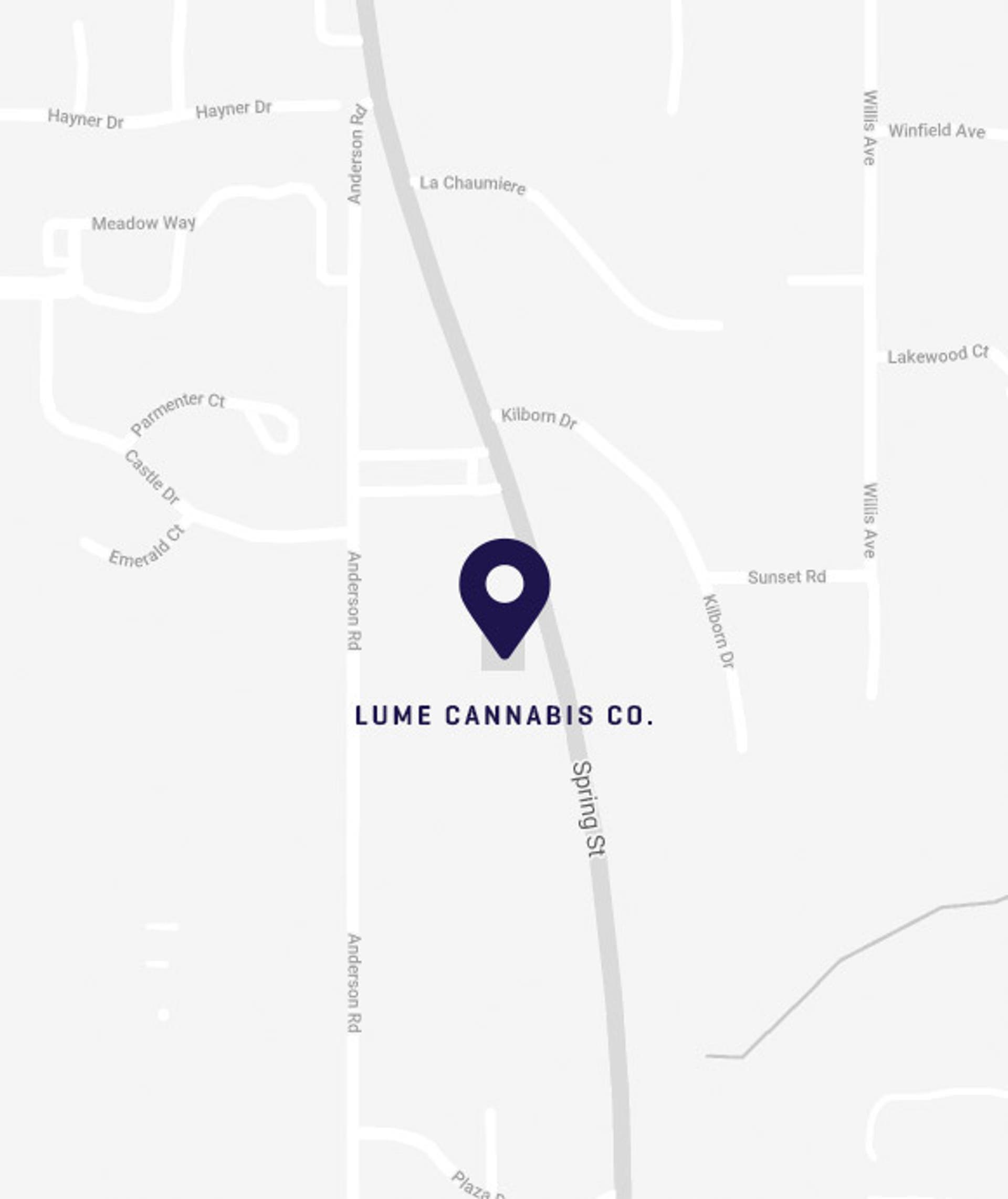 Location of Lume Cannabis in Bear Creek, MI