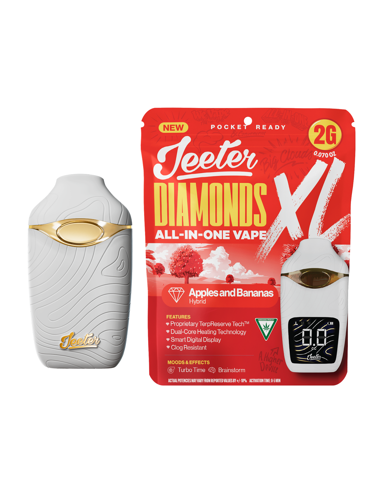 Apples & Bananas Disposable Cart 2g, 1 of 1