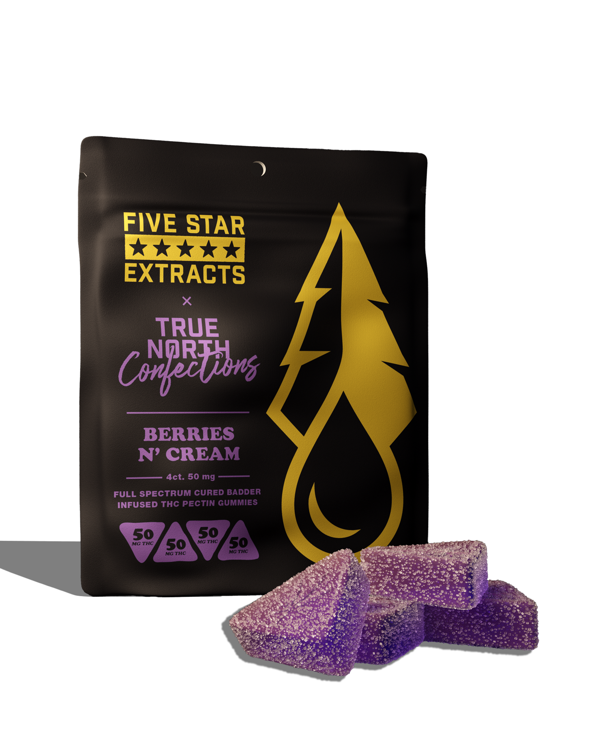 Berries N Cream Cured Resin Gummies 4x50mg