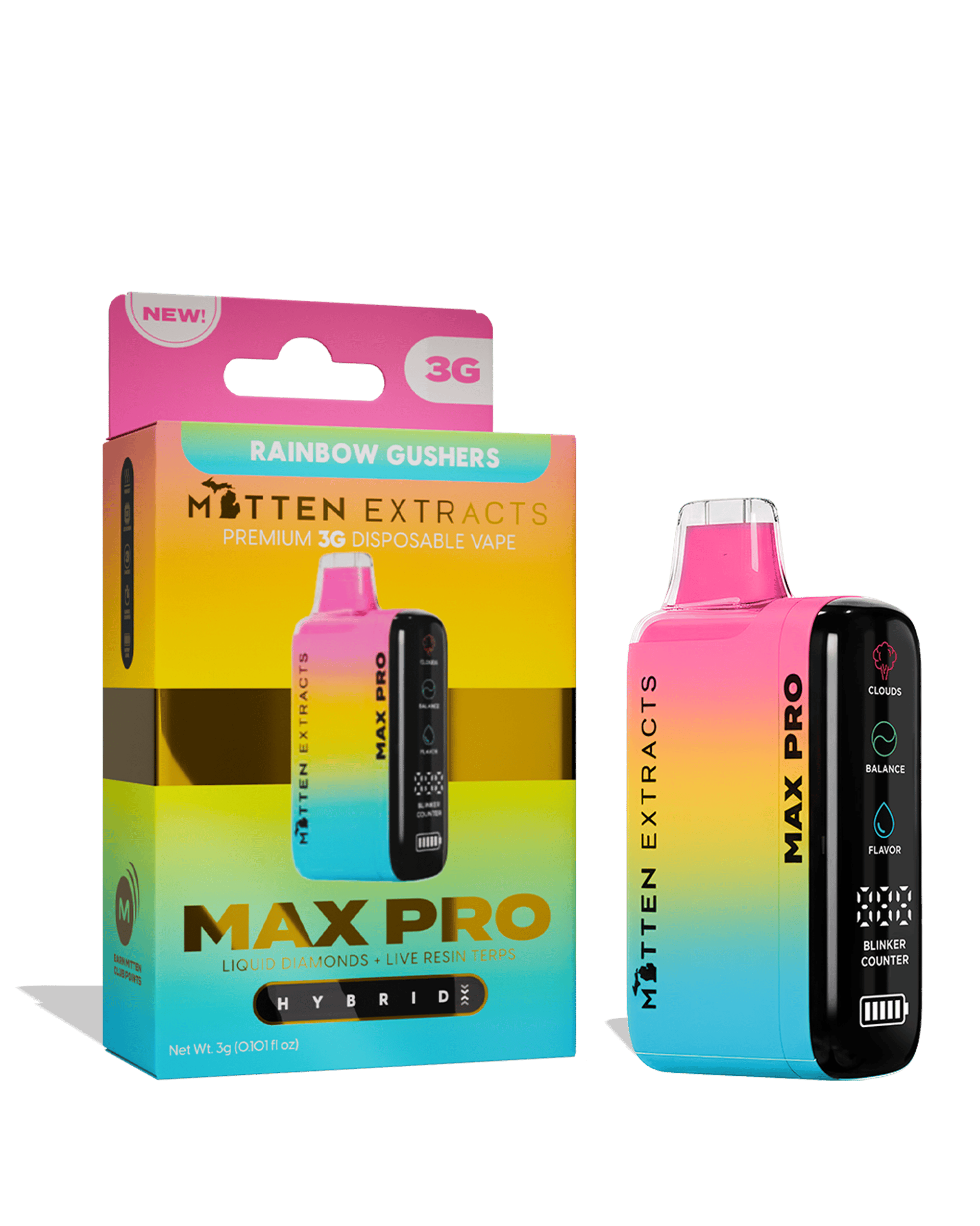 Rainbow Gushers Max Pro Disposable Cart 3g