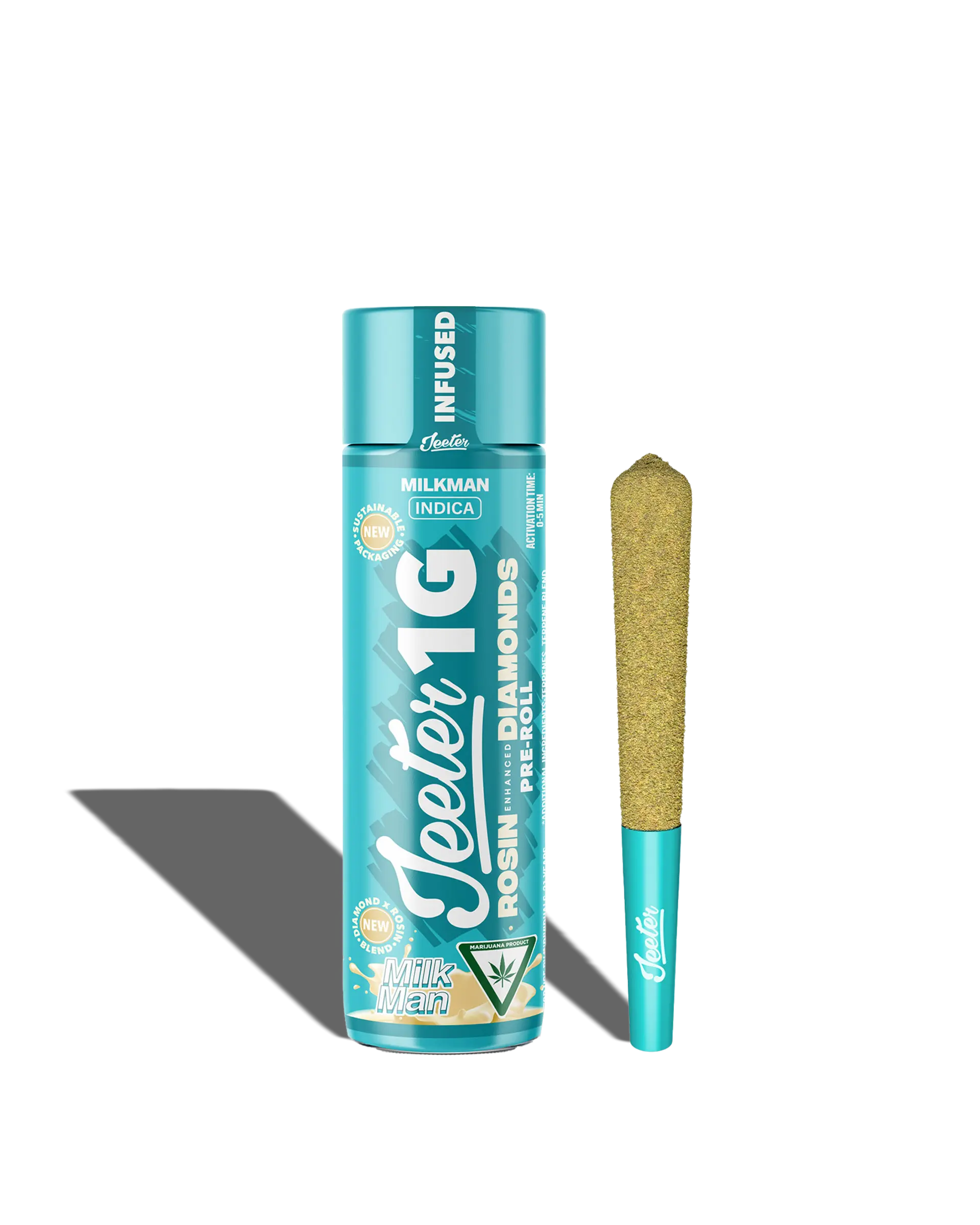 Live Rosin Enhanced Jeeter Milkman Infused Preroll 1g