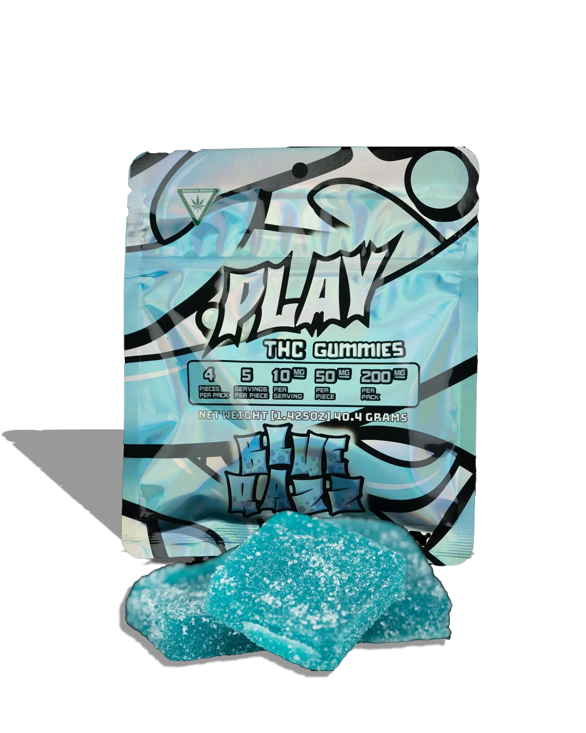 Blue Razz Gummies 4x50mg