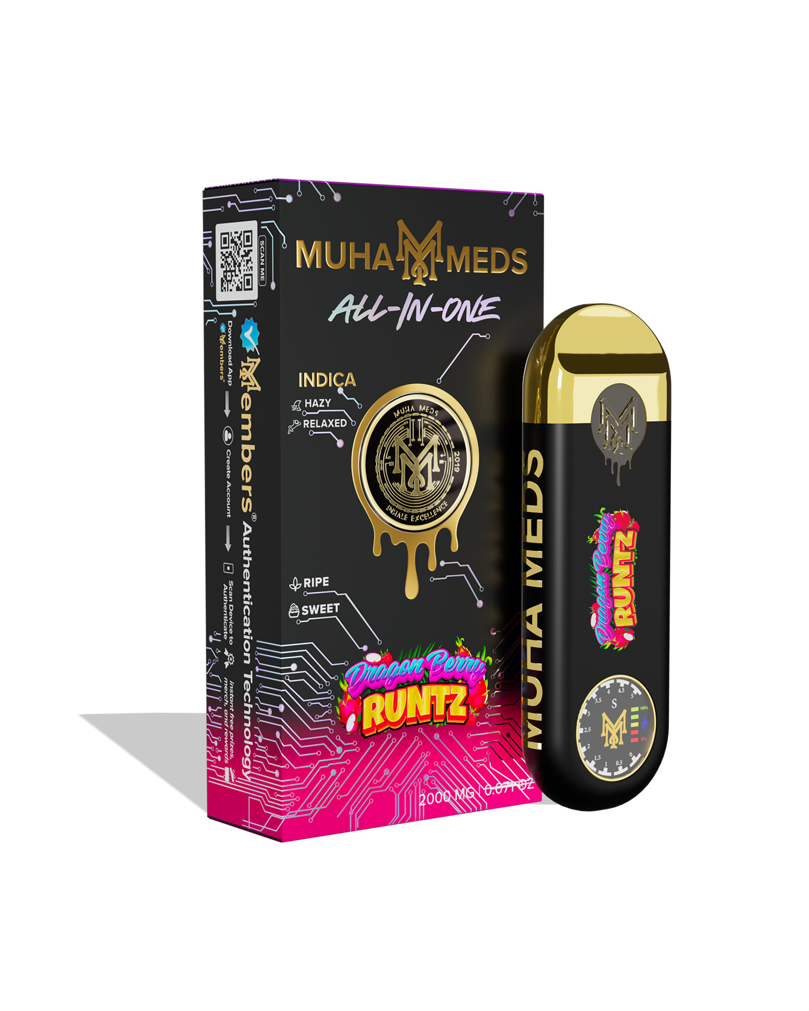 Dragon Berry Runtz Disposable Cart 2g, 1 of 1